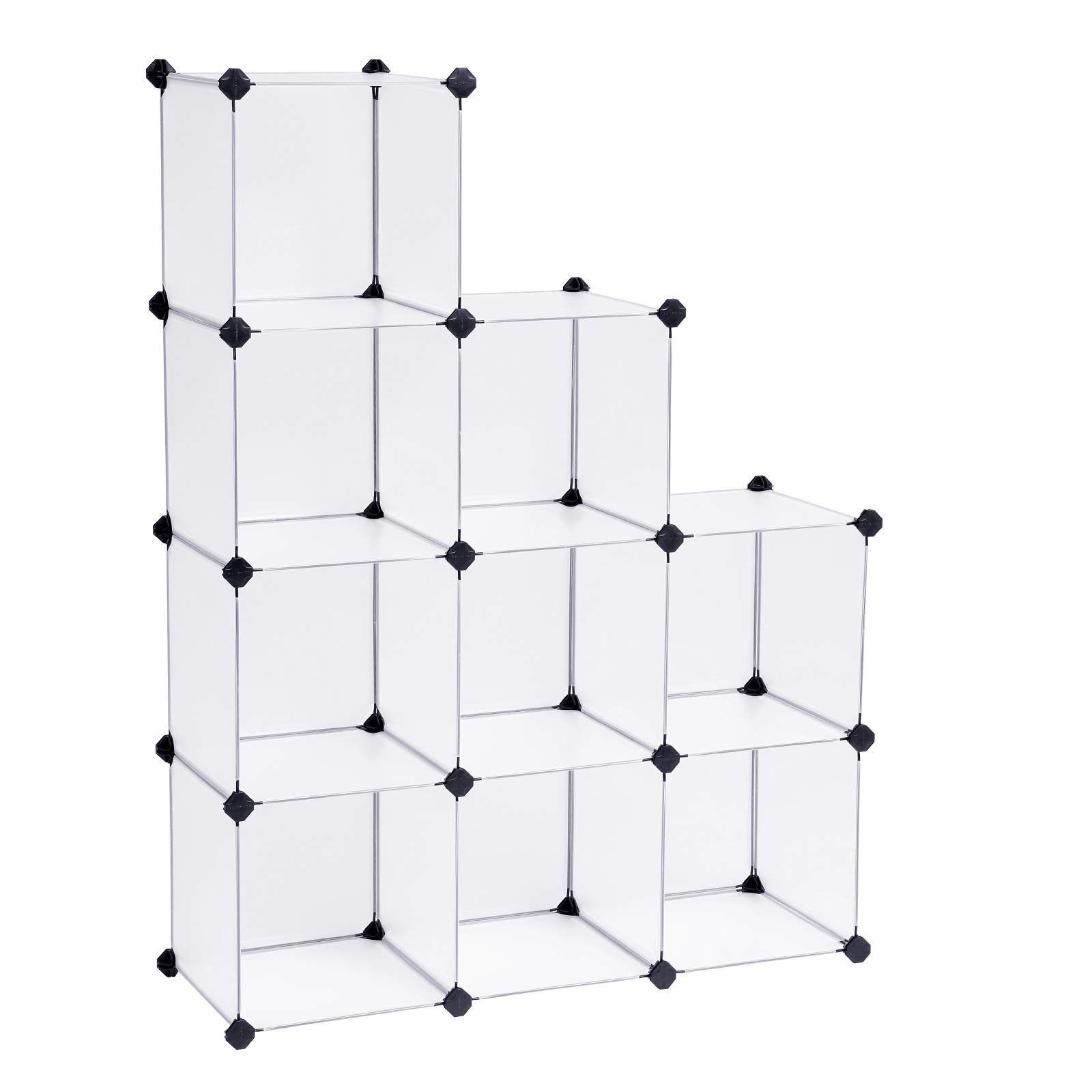 songmics-kunststoffschrank-lpc115s-steckregal-wei-93-x-31-x-123-cm image 1