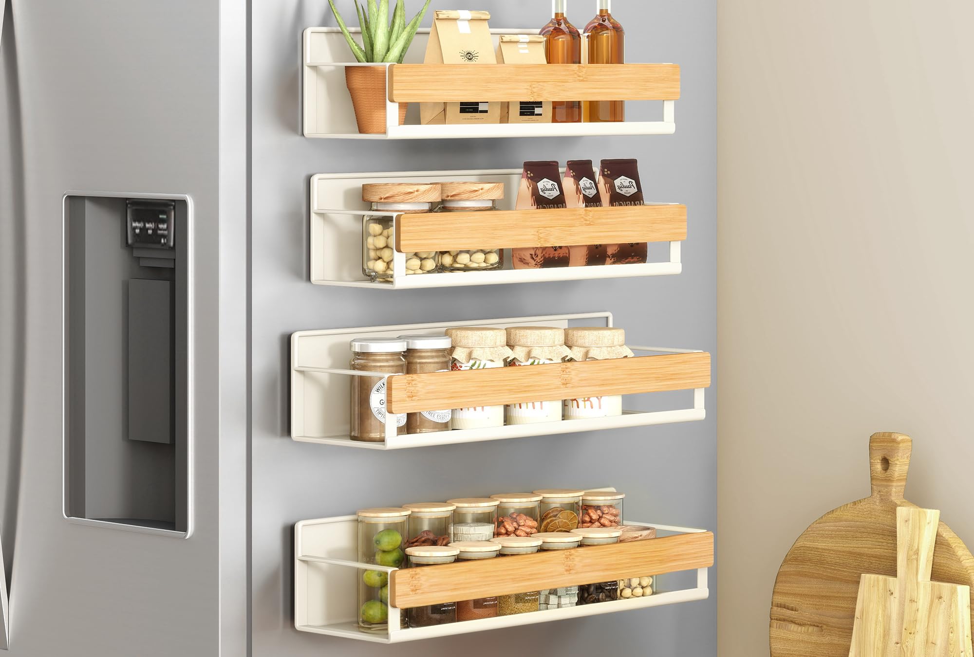 songmics-gew-rzregal-magnetisch-4er-set-kcs062bh01-tintenschwarz-naturbeige image 8