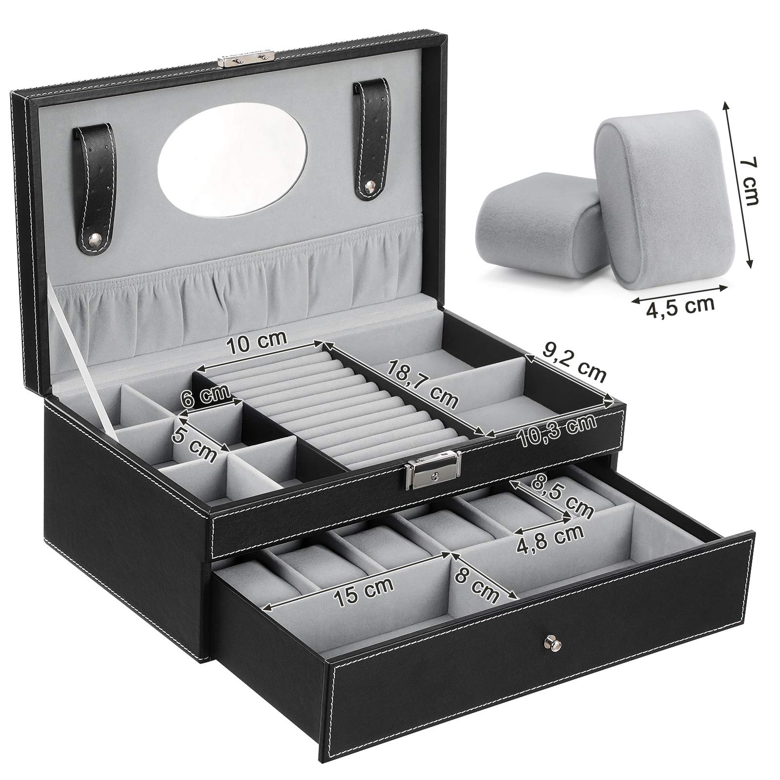songmics-uhrenbox-jwb11b-f-r-6-uhren-mit-schublade image 6