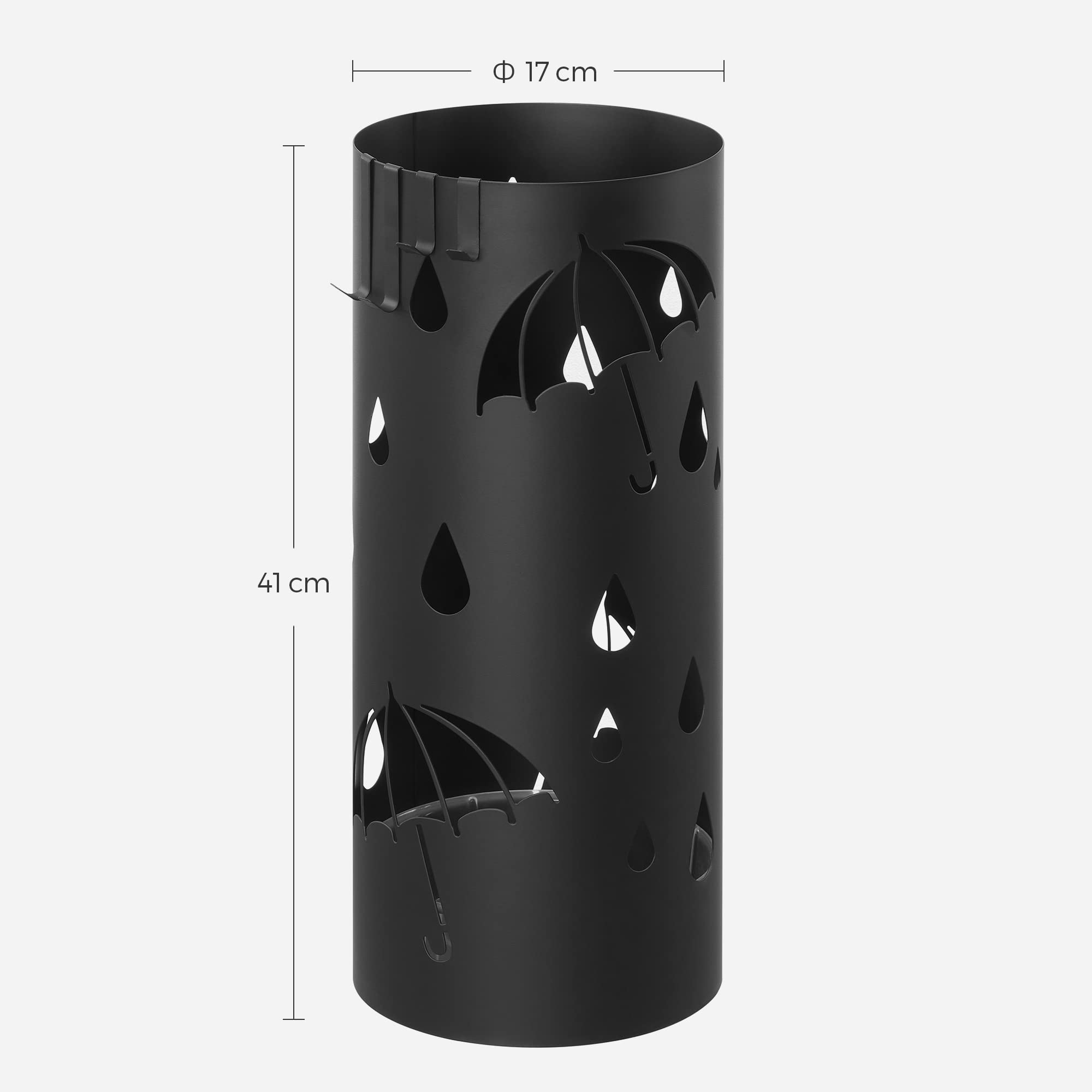 songmics-regenschirmst-nder-schirmst-nder-metall-17-x-41-cm-mit-4-haken image 5