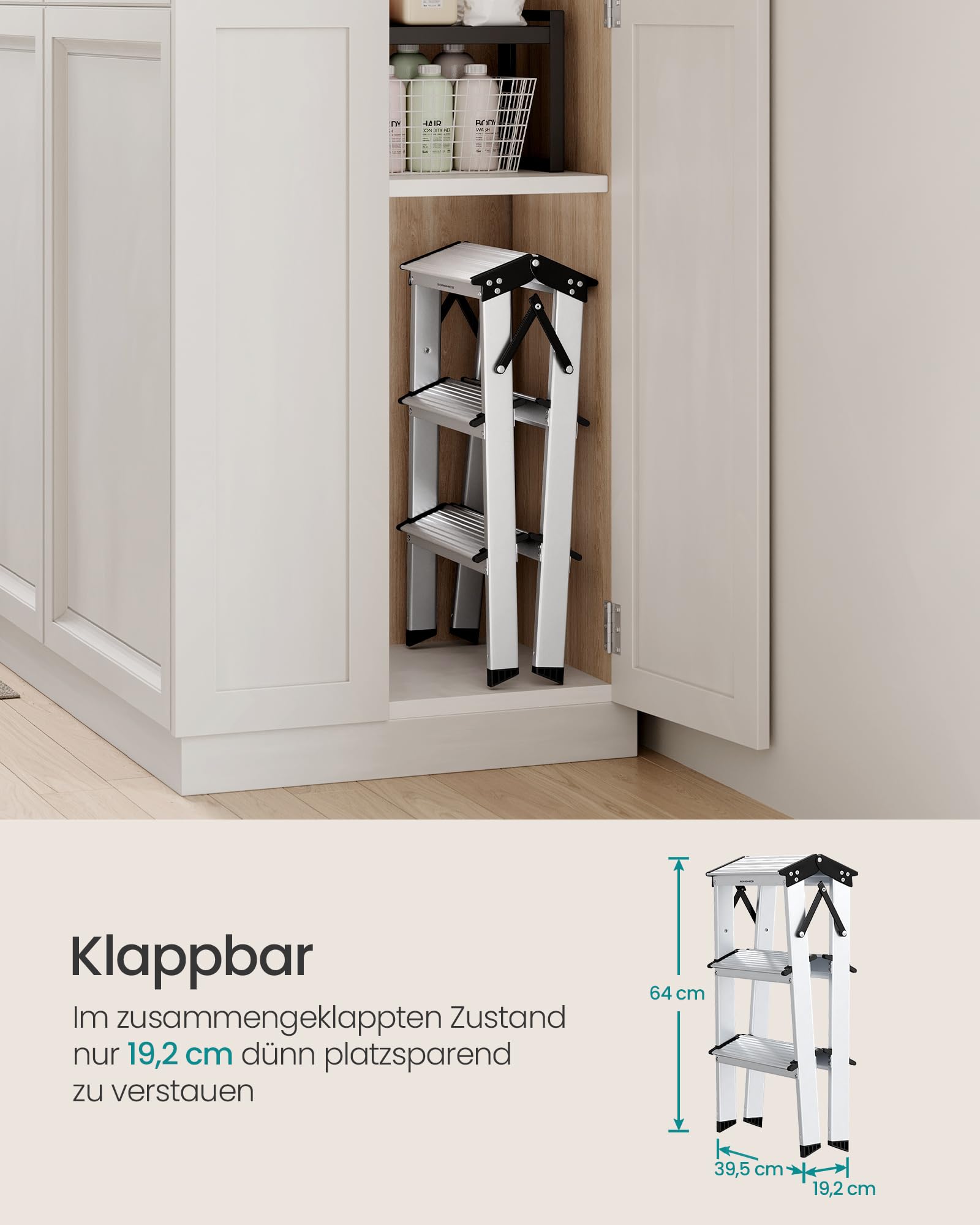 songmics-trittleiter-aluleiter-3-stufen-150-kg-glt23k image 6
