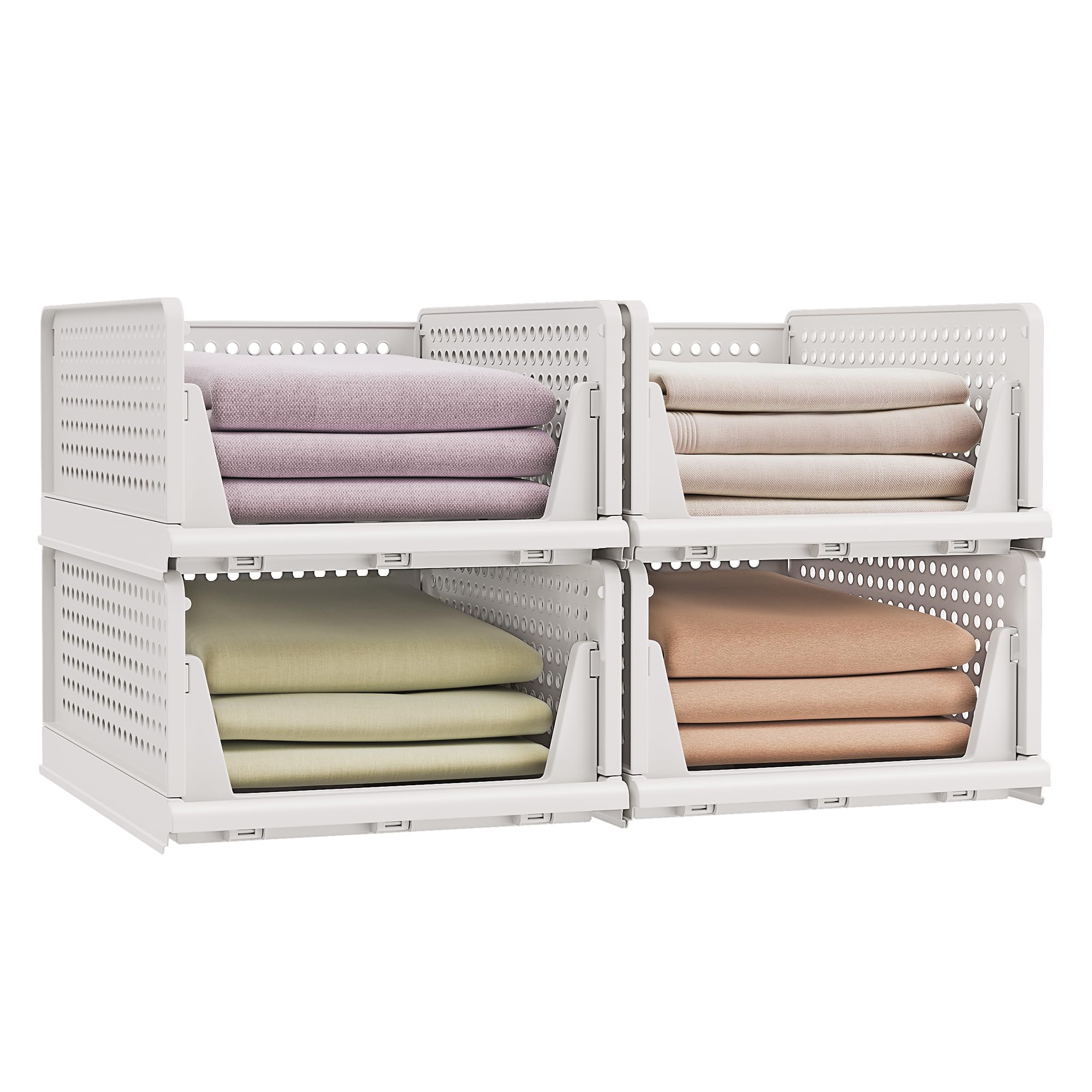 songmics-schrank-organizer-6er-set-klappboxen-stapelbar-ausziehbar image 7