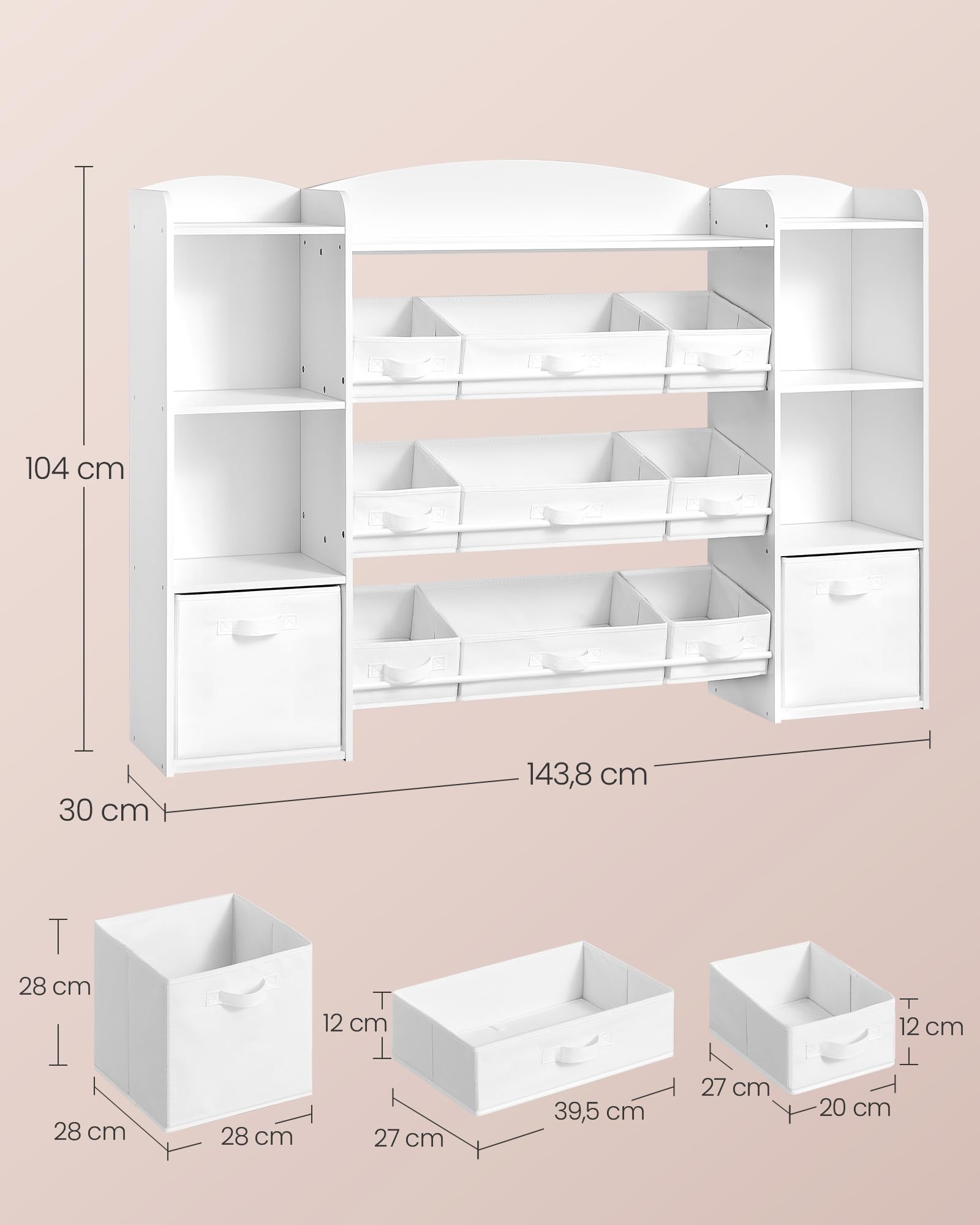 songmics-kinderregal-143-8-cm-mit-4-f-chern-und-11-boxen image 3