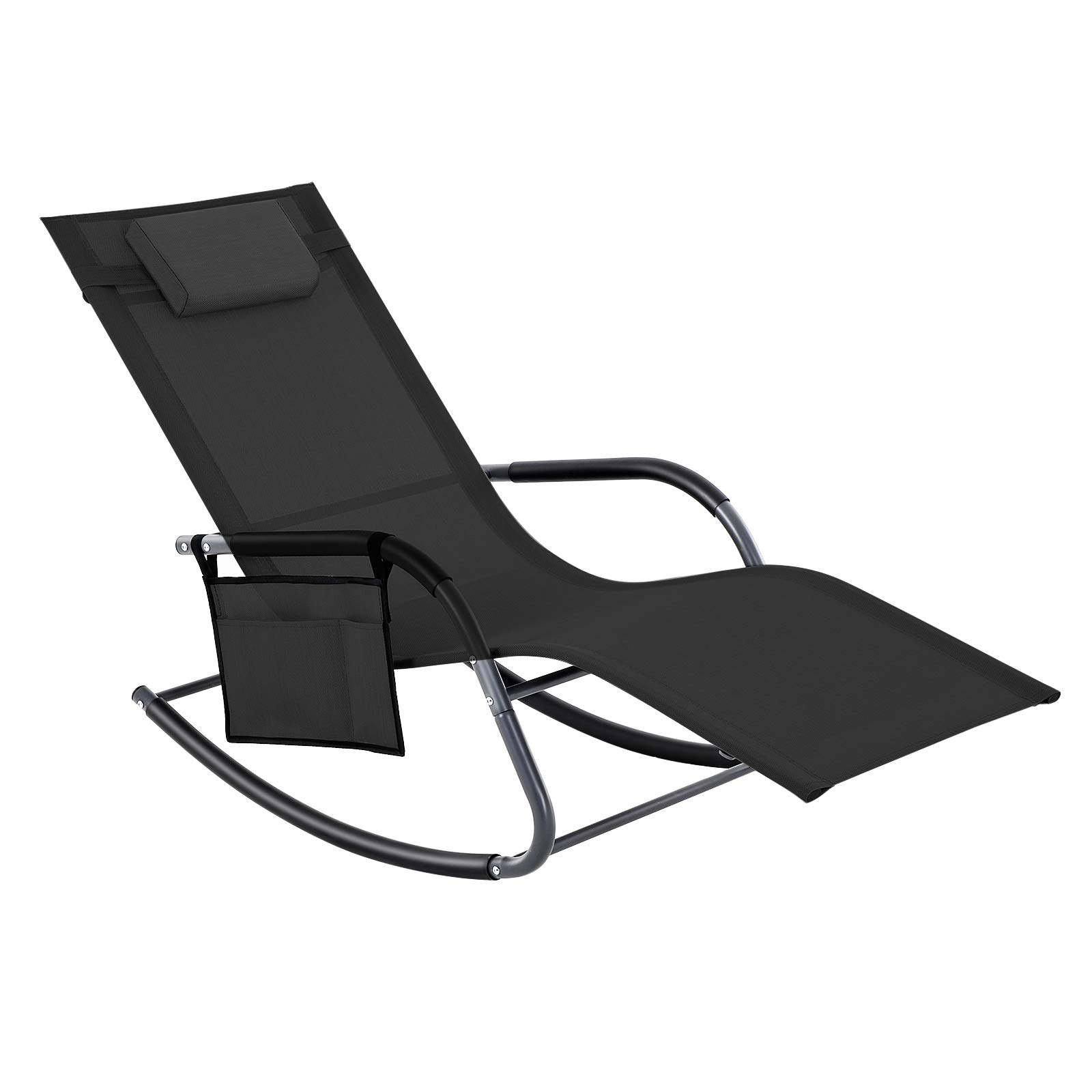 songmics-schaukelstuhl-gcb23bkv1-gartenstuhl-sonnenliege-schwarz-bis-150-kg image 1