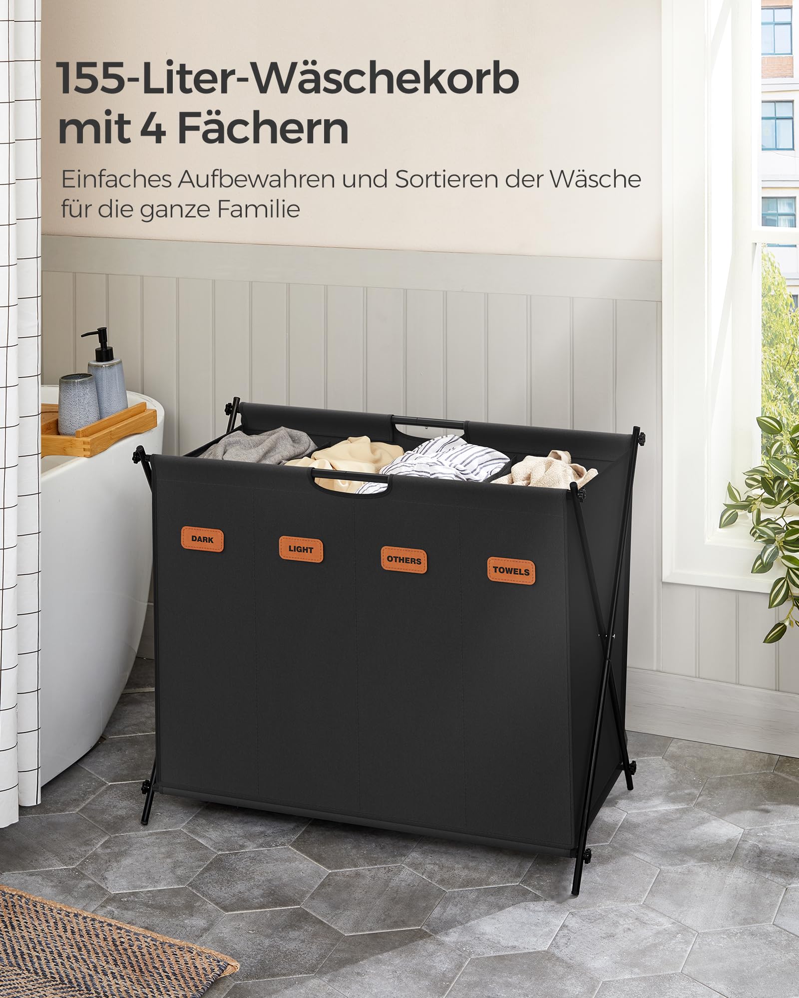 songmics-w-schekorb-155-liter-mit-4-f-chern-x-gestell-lcb140b01-tintenschwarz image 3