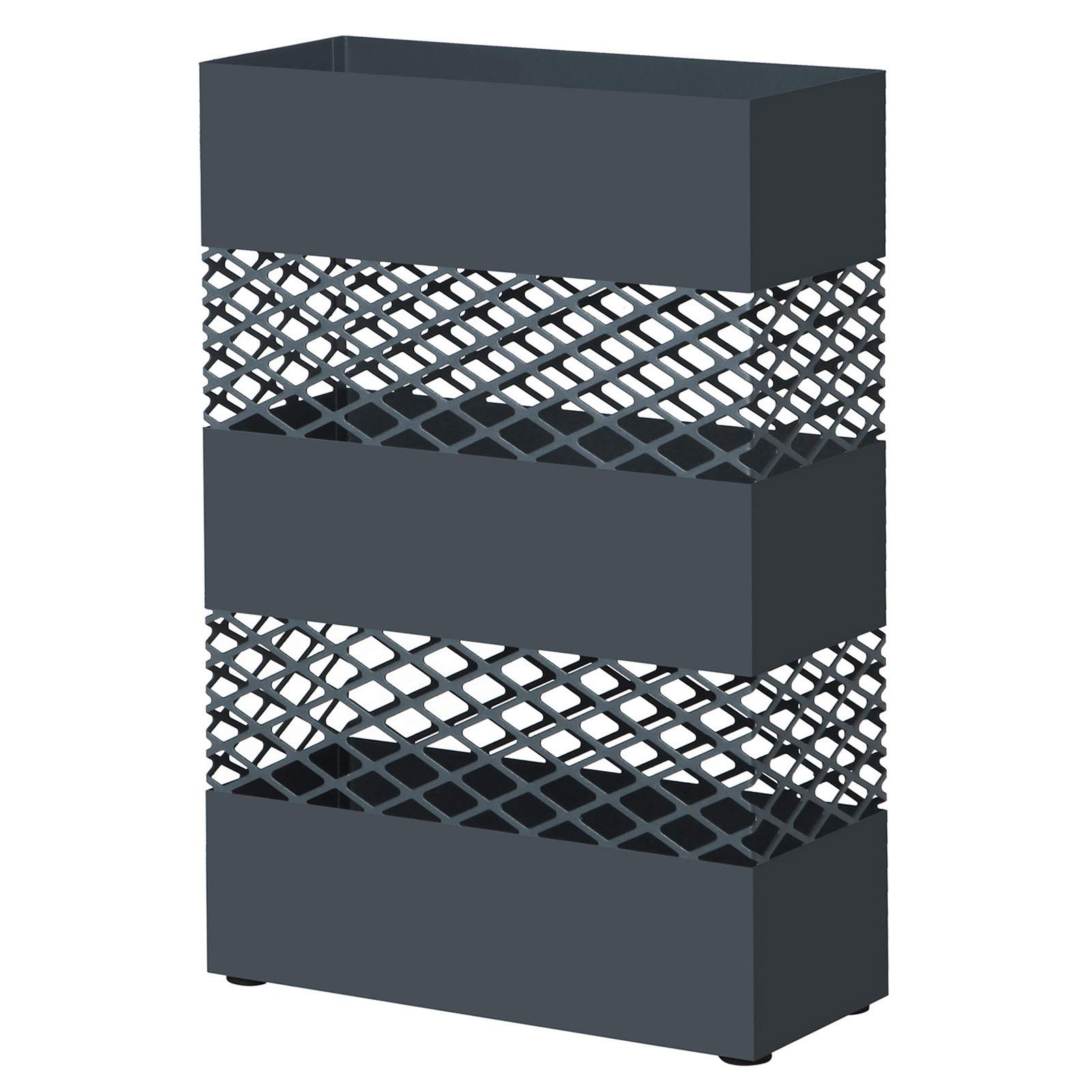 songmics-regenschirmst-nder-metall-gitter-design-28-x-12-x-41-cm-anthrazit image 1