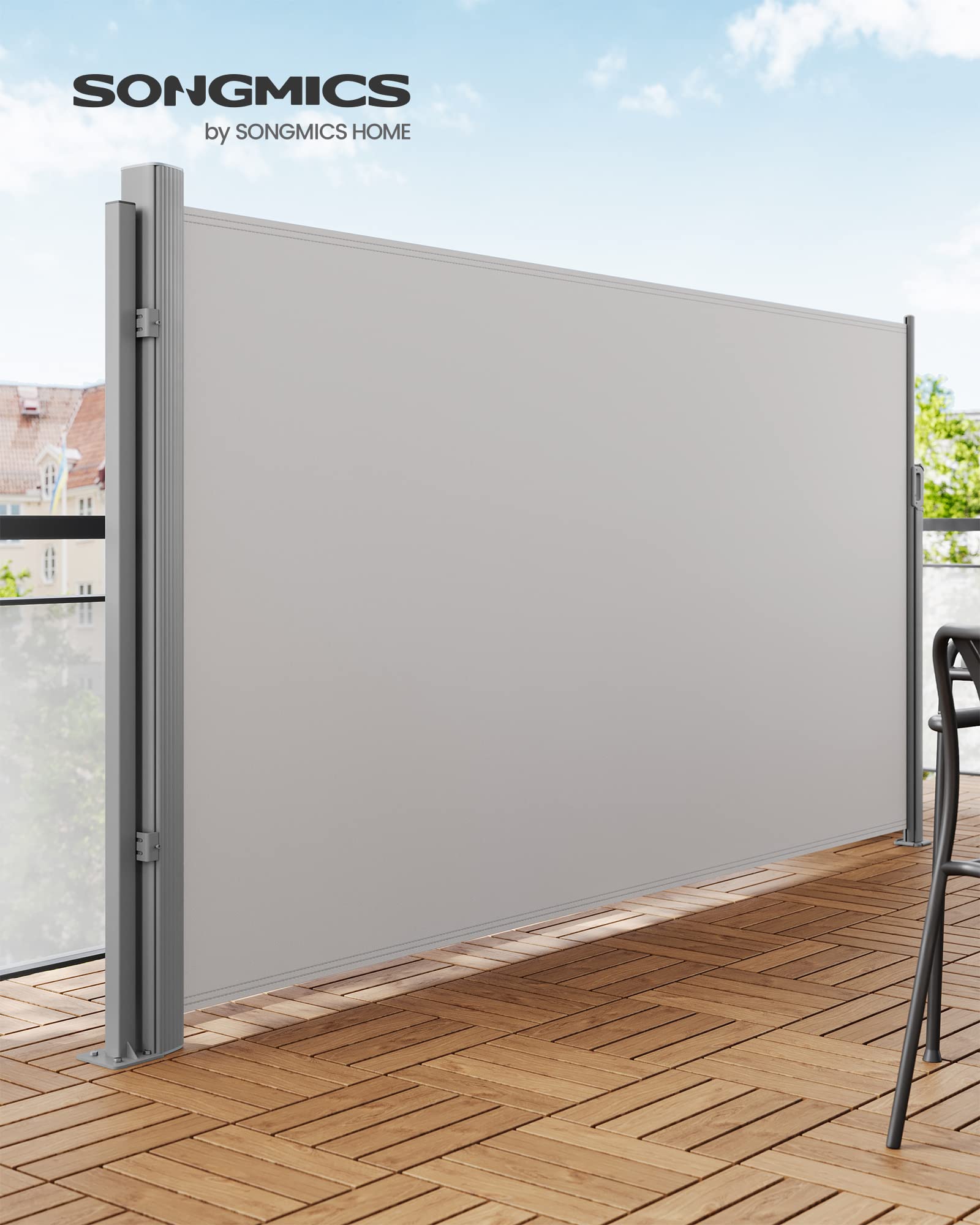 songmics-standpfosten-f-r-markisenkasten-152-cm-grau image 2