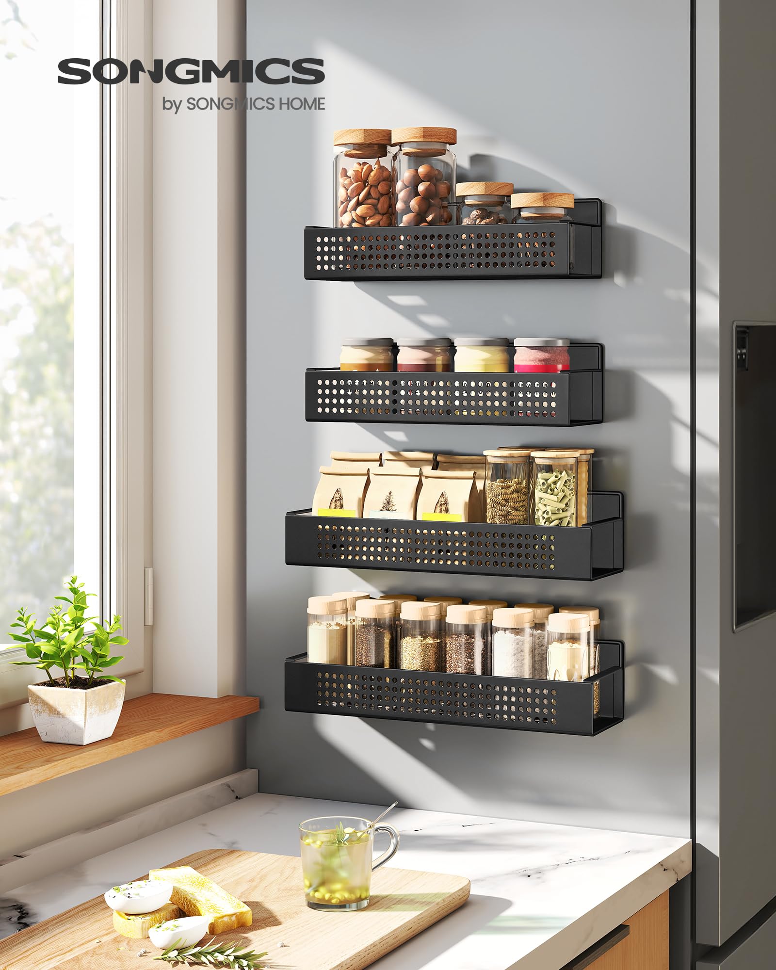 songmics-gew-rzregal-magnetisch-kcs061b01-4er-set-f-r-k-hlschrank-und-waschmasch image 2