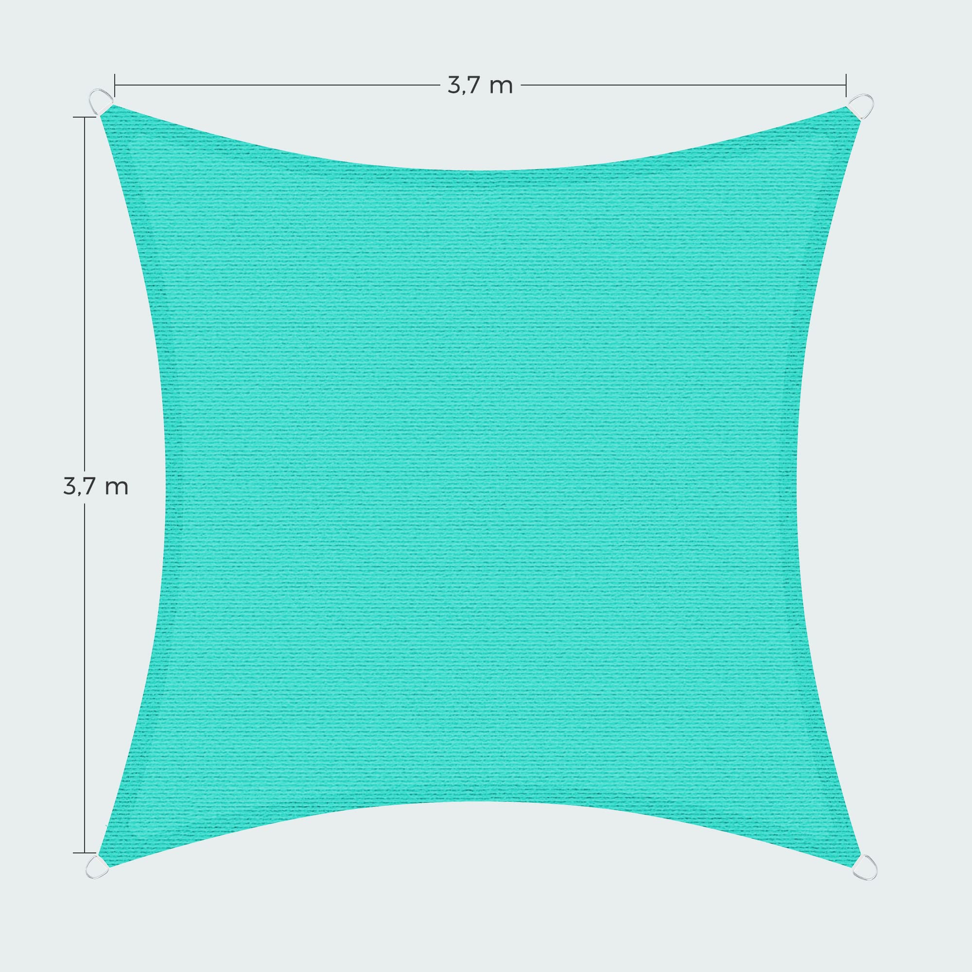 songmics-sonnensegel-3-7-x-3-7-m-konkav-t-rkisblau-gss002b01 image 4