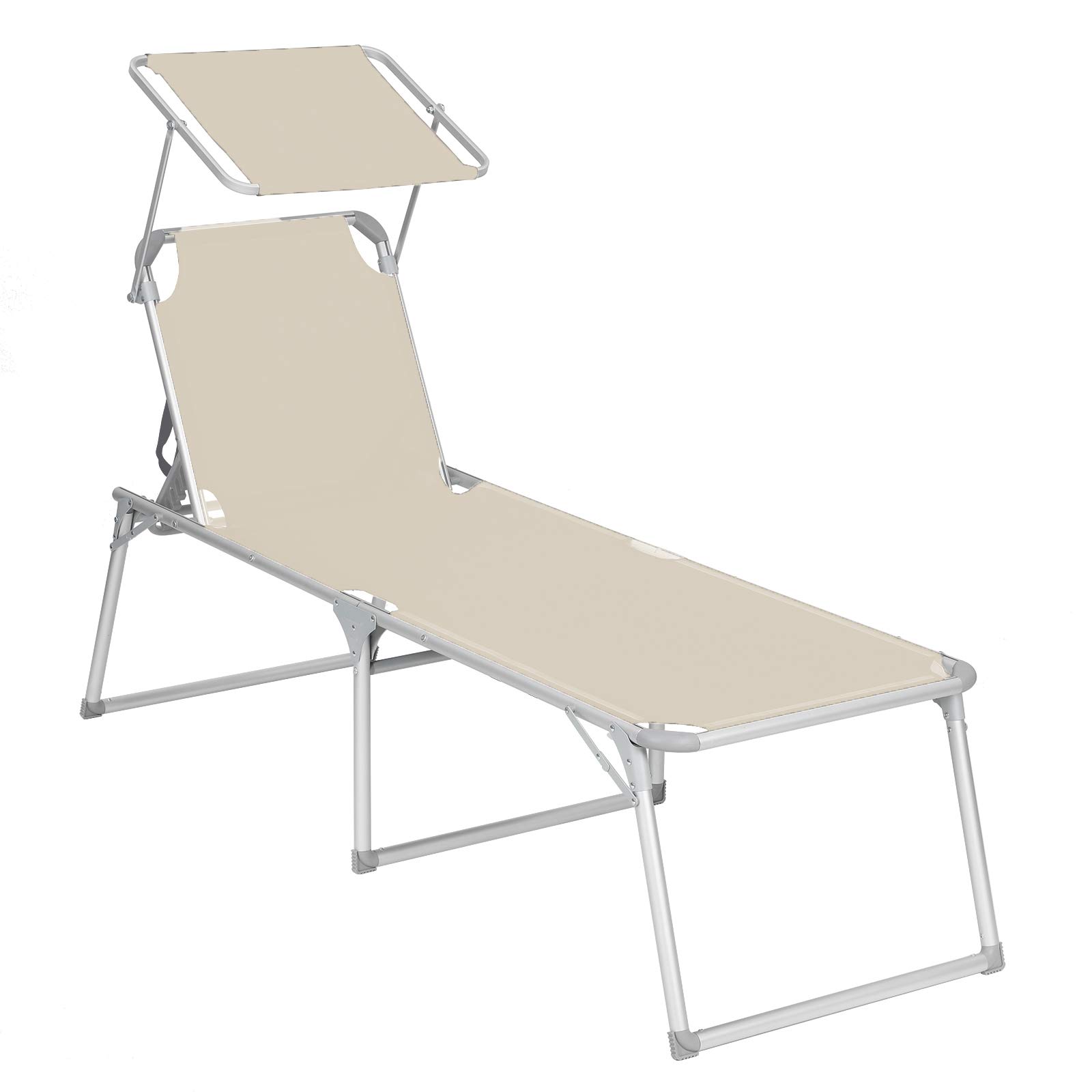 songmics-sonnenliege-mit-dach-gcb26be-gartenliege-aluminium-65-x-200-x-48-cm-bei image 1
