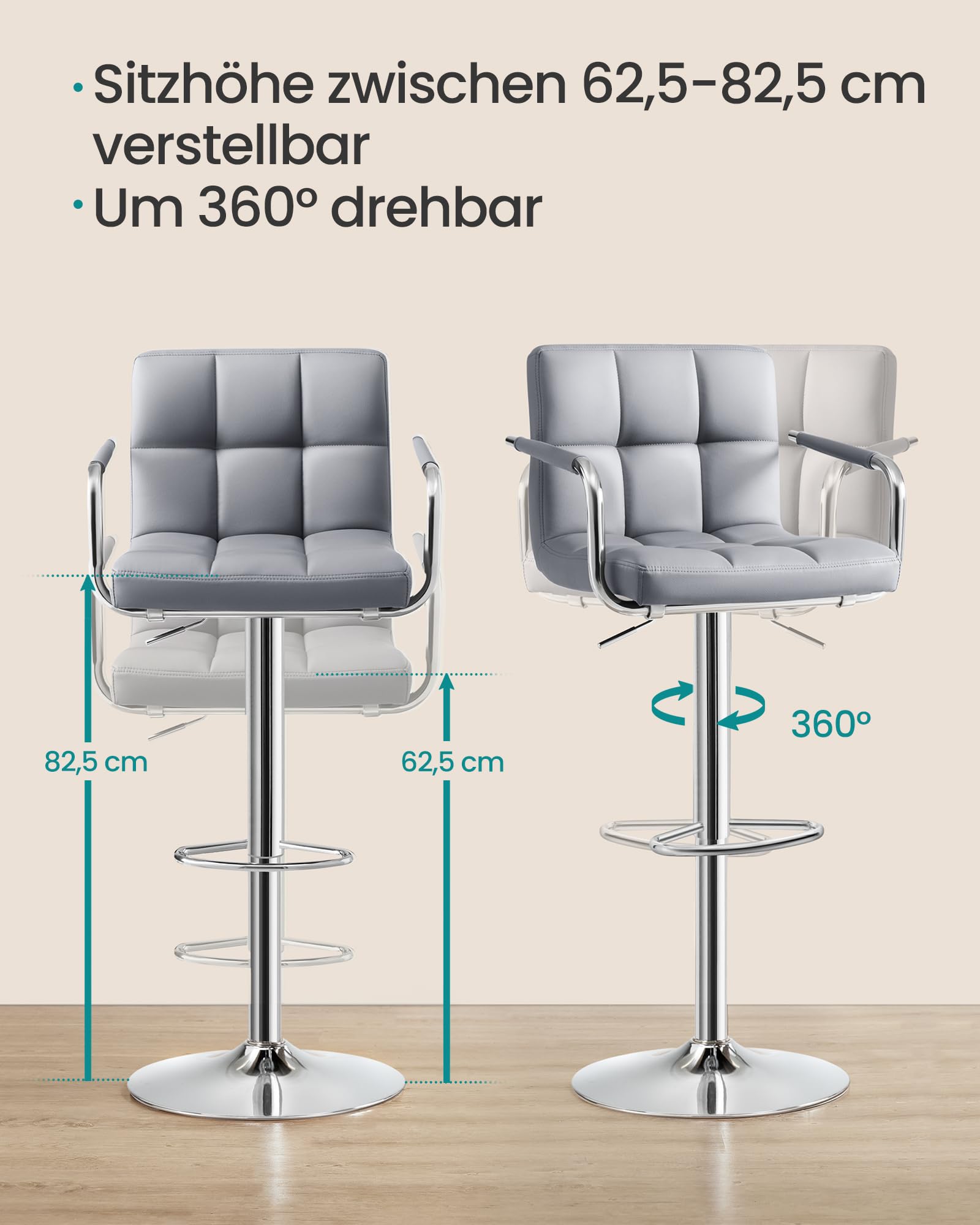 songmics-barhocker-ljb93g-2er-set-h-henverstellbarer-drehstuhl-hellgrau image 7