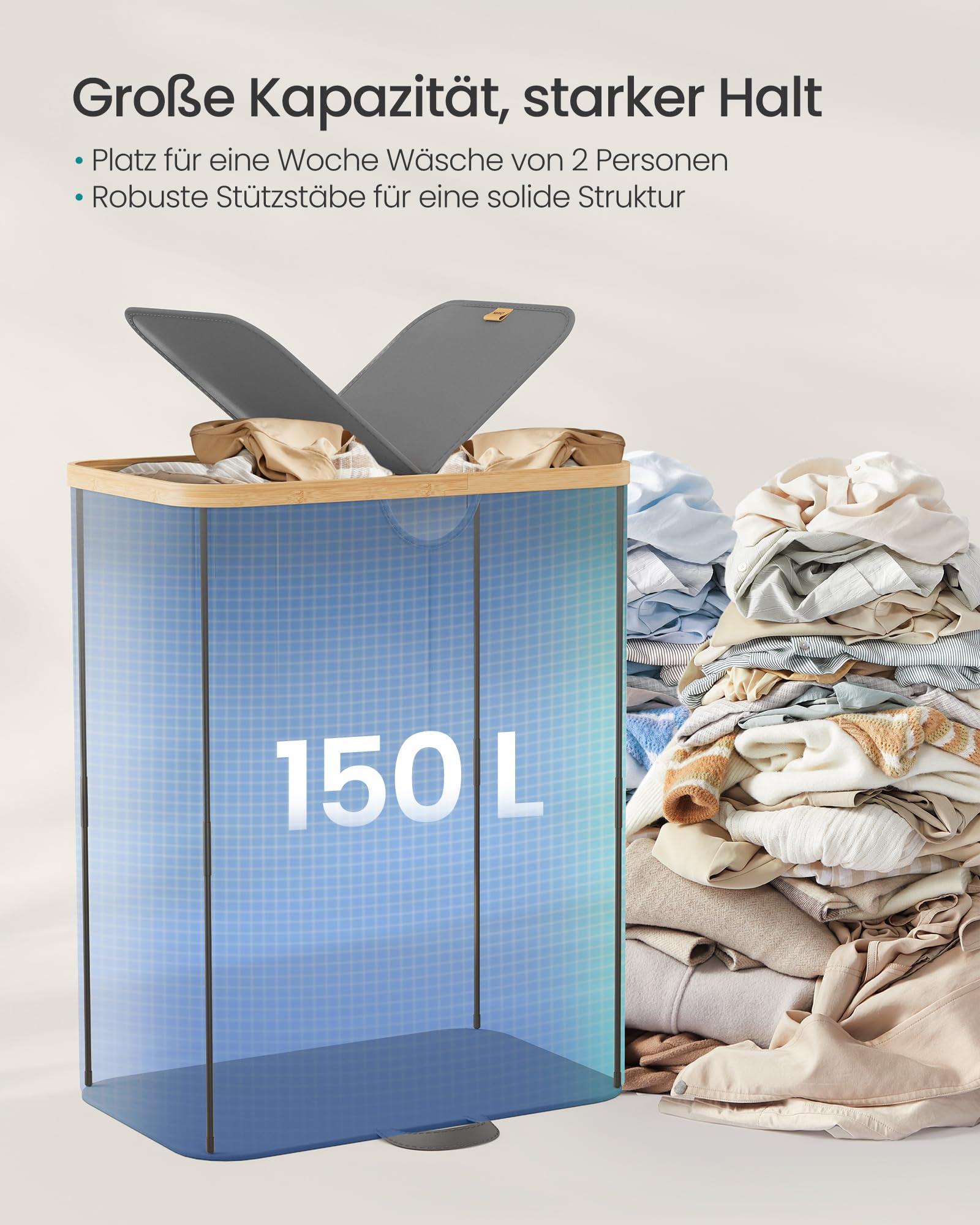 songmics-w-schekorb-2-f-cher-150-liter-mit-deckel-schiefergrau-naturbeige-lcb523 image 4