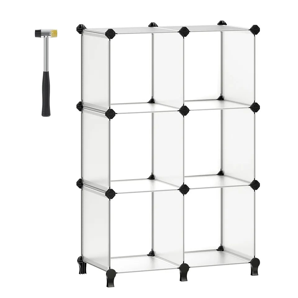 songmics-steckregal-lpc111s-schuhregal-set-aus-6-w-rfeln-wei image 1