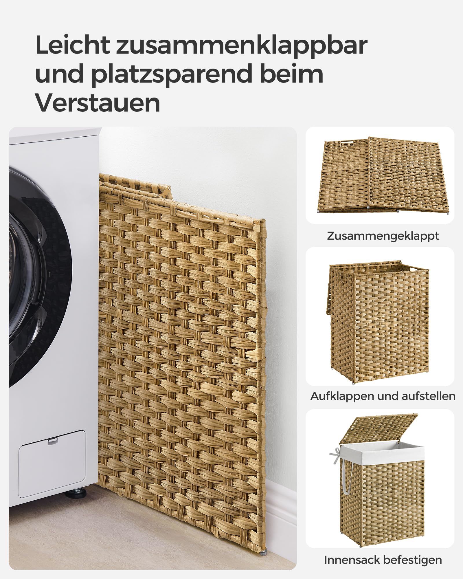 songmics-w-schekorb-schmal-90-l-faltbar-pp-rattan-mit-deckel-und-innensack image 8