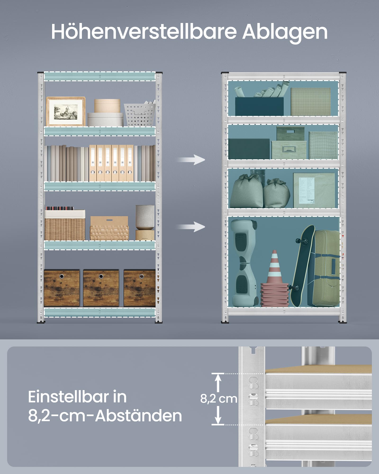 songmics-schwerlastregal-glr455e01-2er-set-40x90x180-cm-silbern-bis-875-kg image 5
