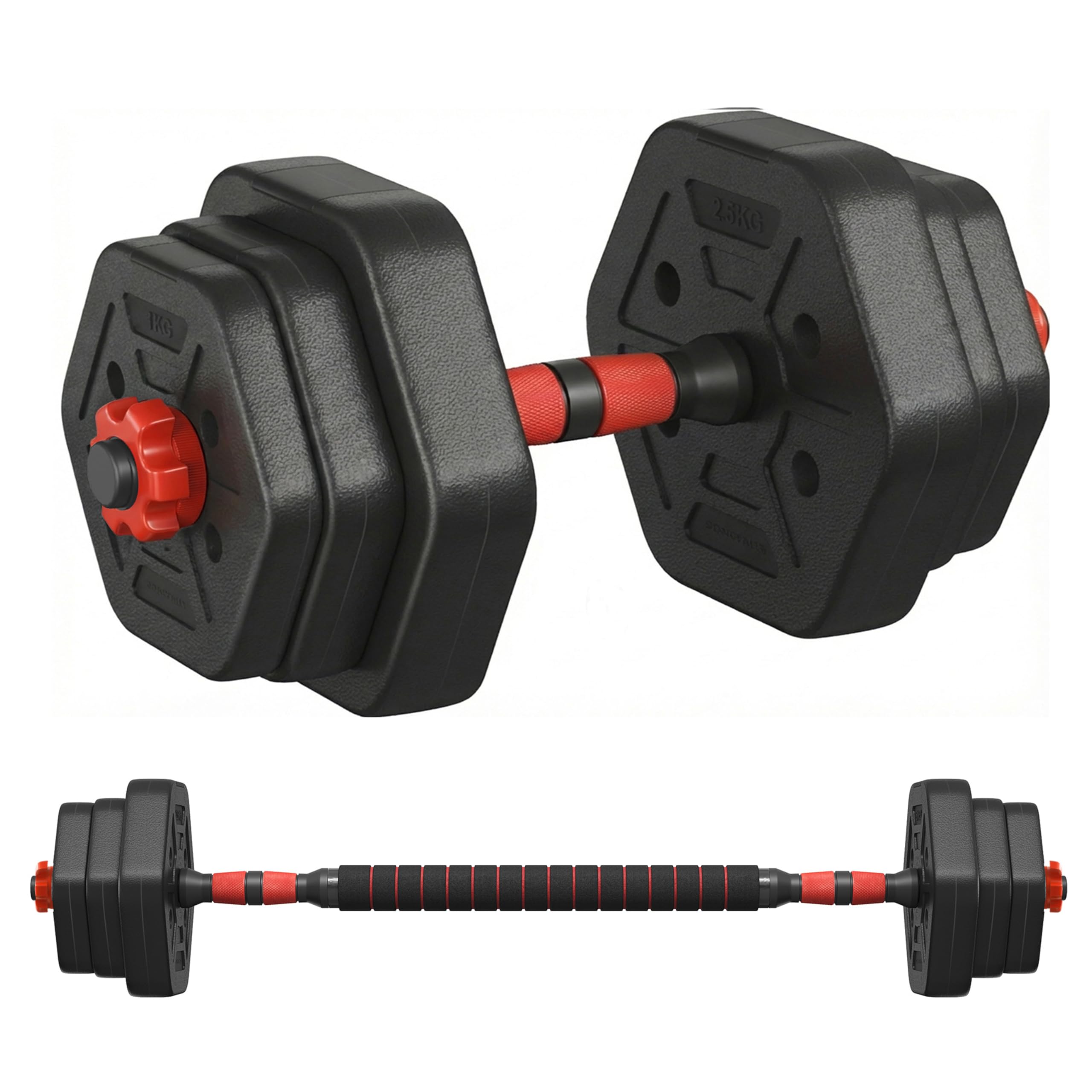 songmics-hantelset-30-kg-hexagon-mit-verbindungsstange image 8