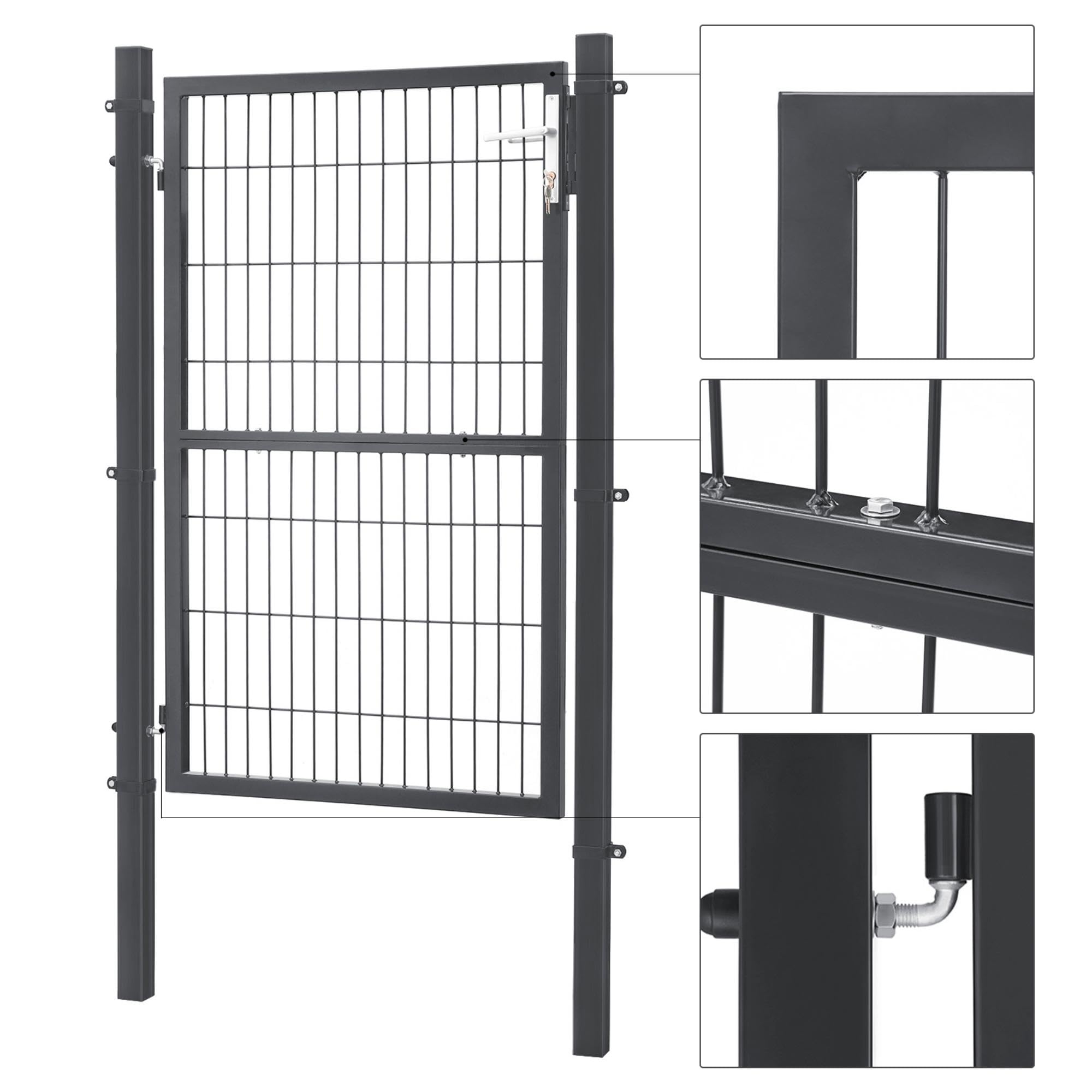 songmics-gartentor-ggd200gy-zauntor-verzinkter-stahl-106-x-150-cm-grau-abschlie- image 3