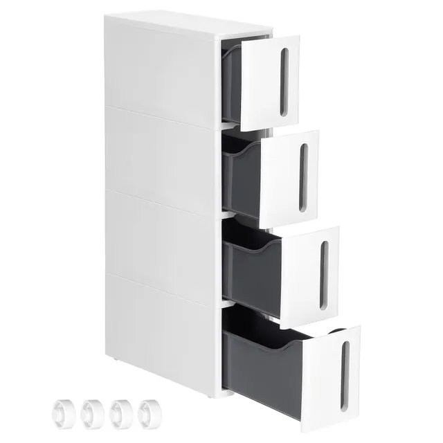 songmics-nischenregal-mit-rollen-kfr008g01-wei-grau-17-3-cm image 1