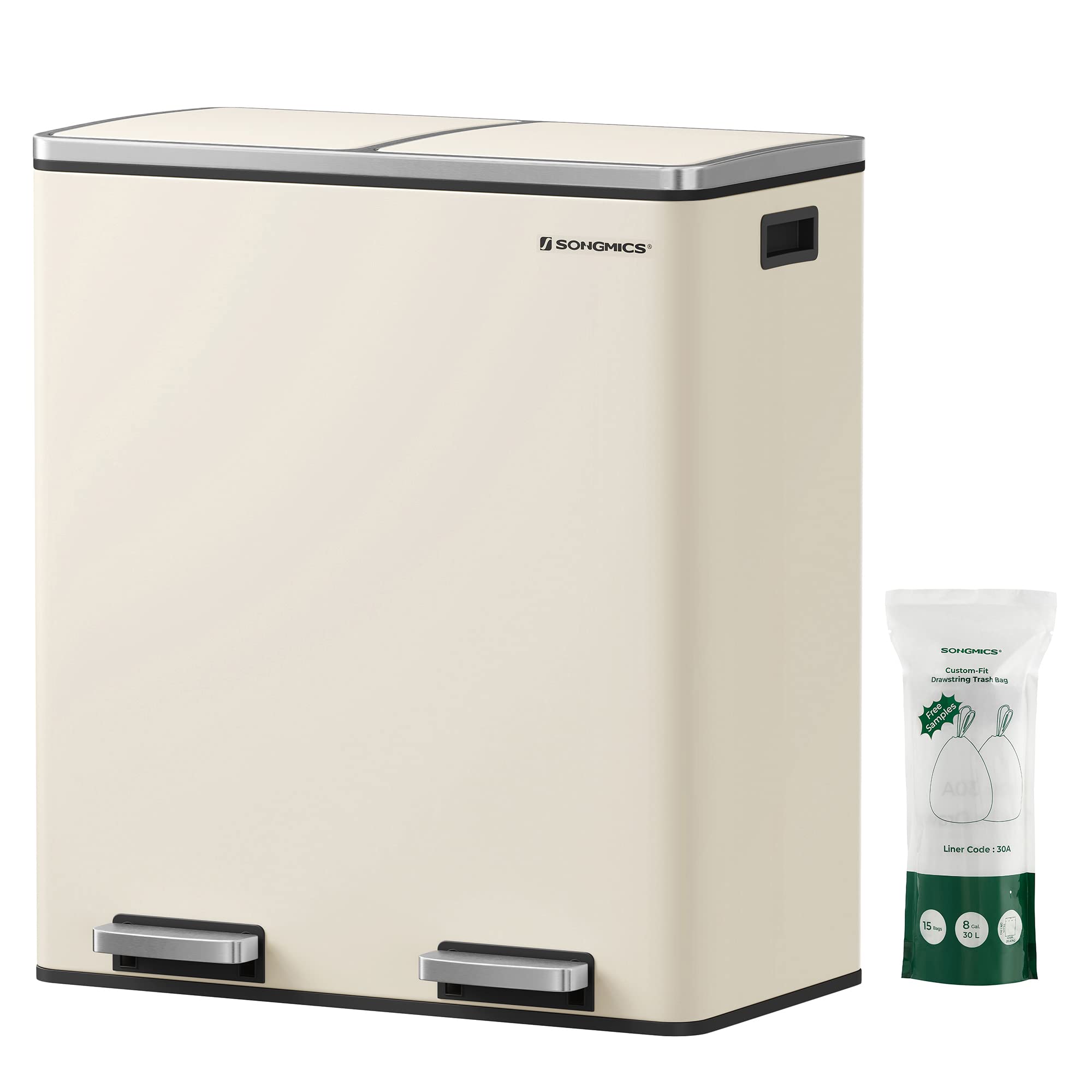 songmics-m-lleimer-ltb060a01-2-x-30-liter-treteimer-mandelfarben image 1