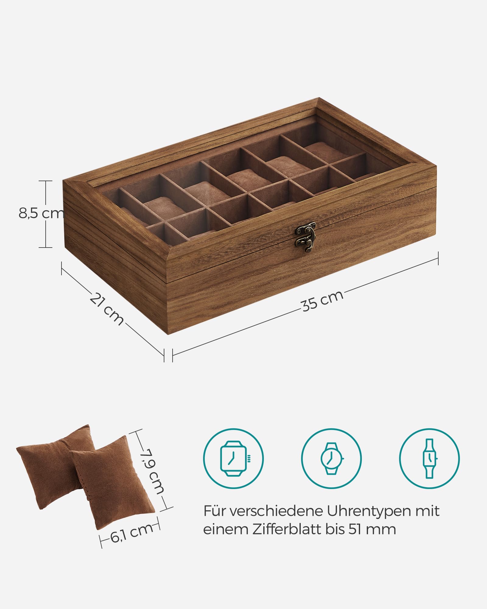 songmics-uhrenbox-12-f-cher-massivholz-mit-glasdeckel image 7