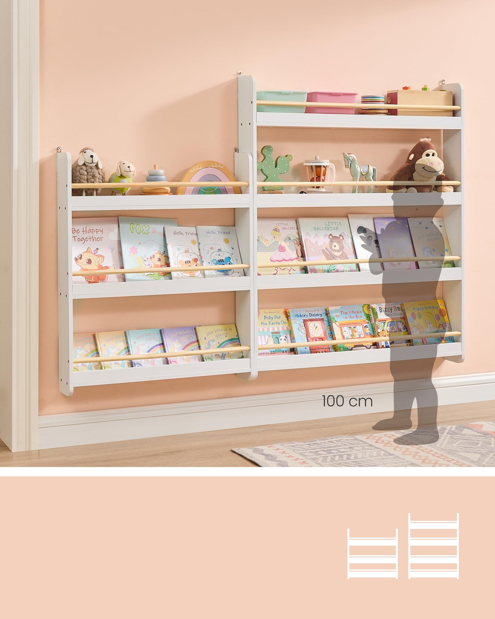 songmics-kinderregal-wandregal-gkr013w02-b-cherregal-3-ebenen-12-x-60-x-75-cm-we image 2