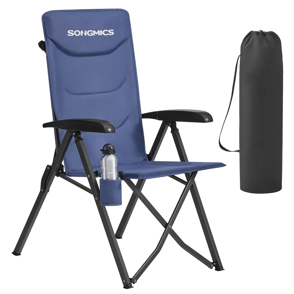 songmics-gcb015qz01-campingstuhl-faltbar-95-150-blau-mit-getr-nkehalter image 1