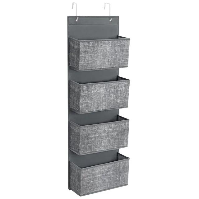 songmics-rdh004g11-h-ngeorganizer-4-taschen-12x33-5x100-cm-grau-meliert image 1