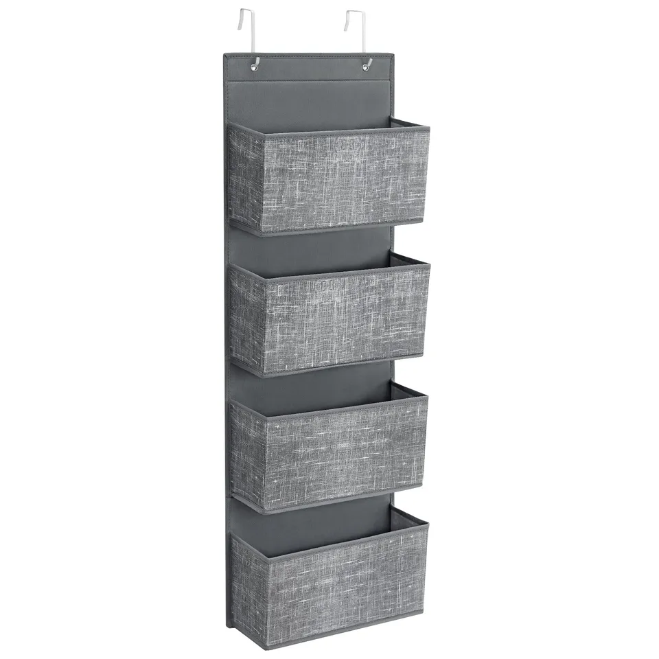 songmics-rdh004g11-h-ngeorganizer-4-taschen-12x33-5x100-cm-grau-meliert image 1