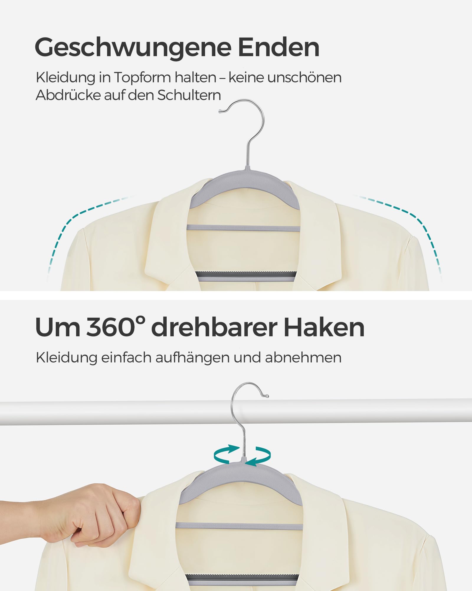 songmics-kleiderb-gel-kunststoff-crp20g50-50er-set-42-cm-hellgrau-dunkelgrau image 4