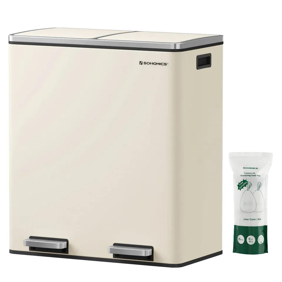 songmics-m-lleimer-ltb060a01-2-x-30-liter-treteimer-mandelfarben image 1