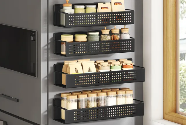 songmics-gew-rzregal-magnetisch-kcs061b01-4er-set-f-r-k-hlschrank-und-waschmasch image 1