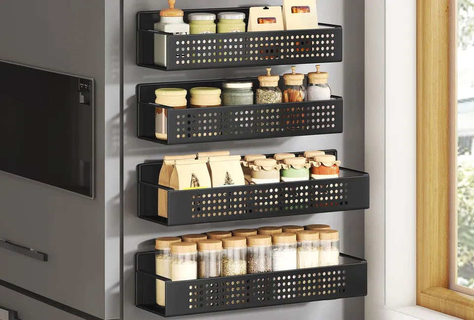 songmics-gew-rzregal-magnetisch-kcs061b01-4er-set-f-r-k-hlschrank-und-waschmasch image 1