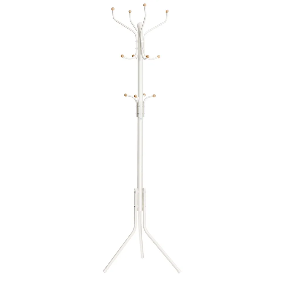 songmics-garderobenst-nder-rcr19w-metall-182-cm-wei-12-haken image 1