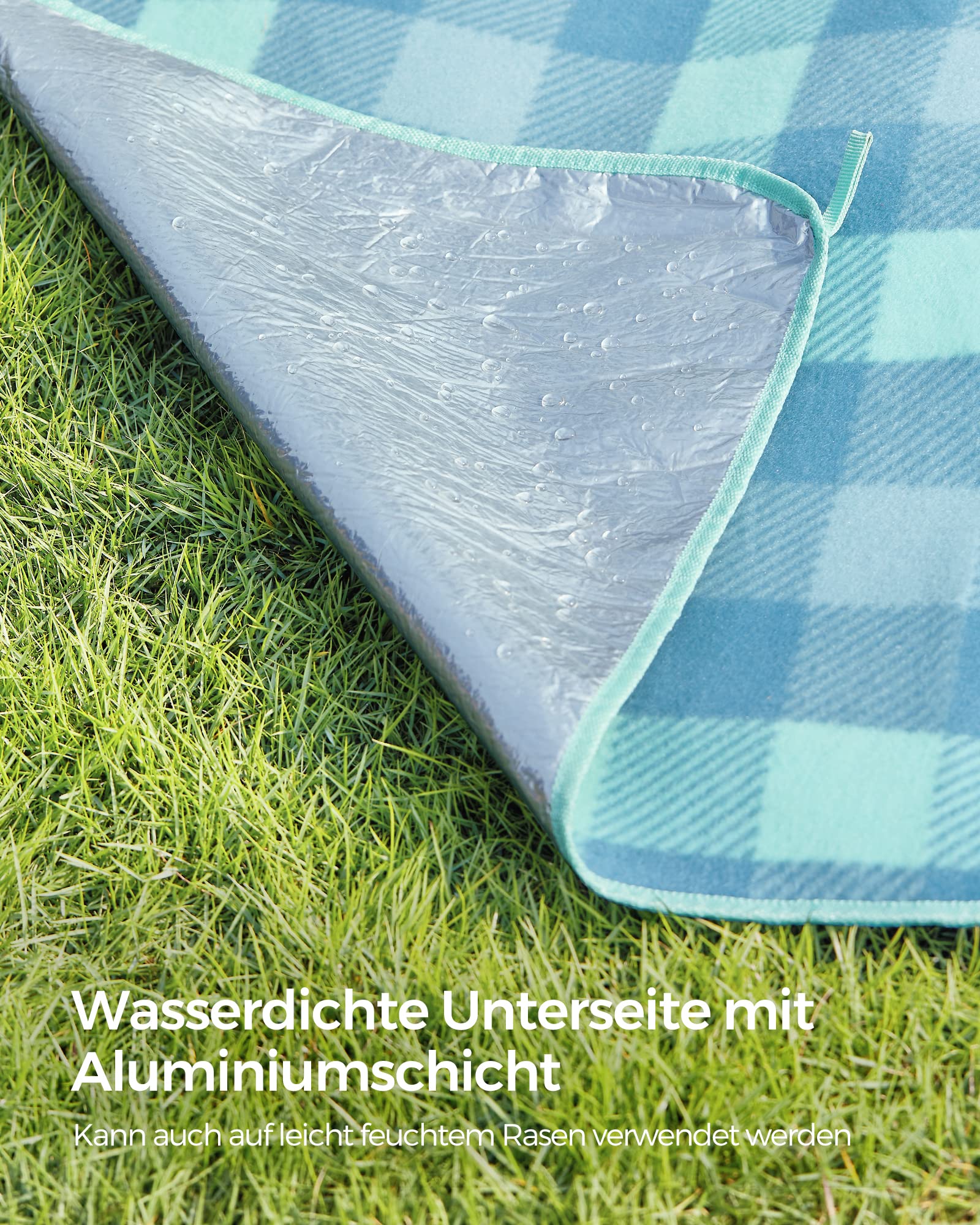 songmics-picknickdecke-200x200-cm-wasserdicht-faltbar-mit-erdankern-gr-n-blau image 7