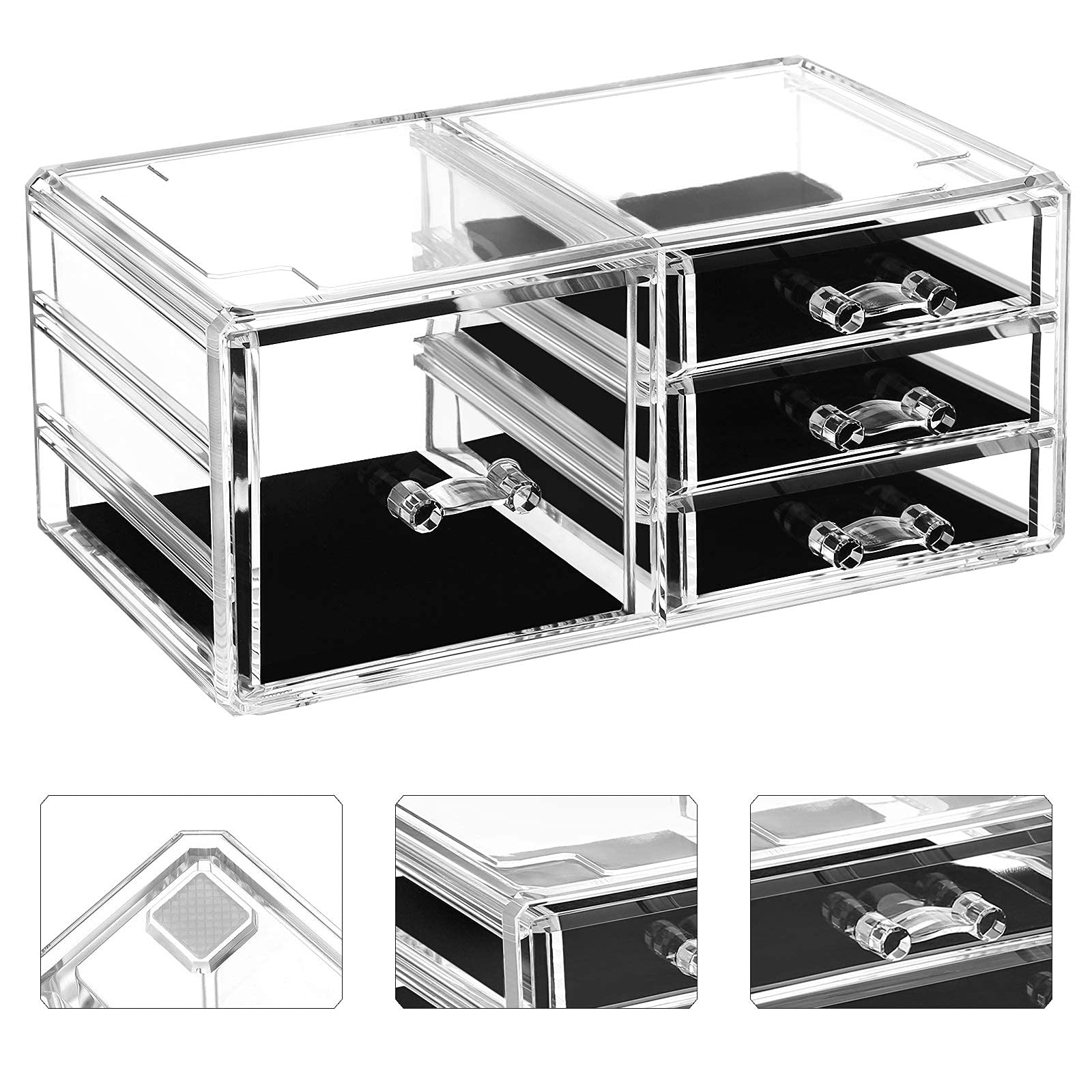 songmics-make-up-organizer-xxl-4in1-transparent-11-schubladen image 5