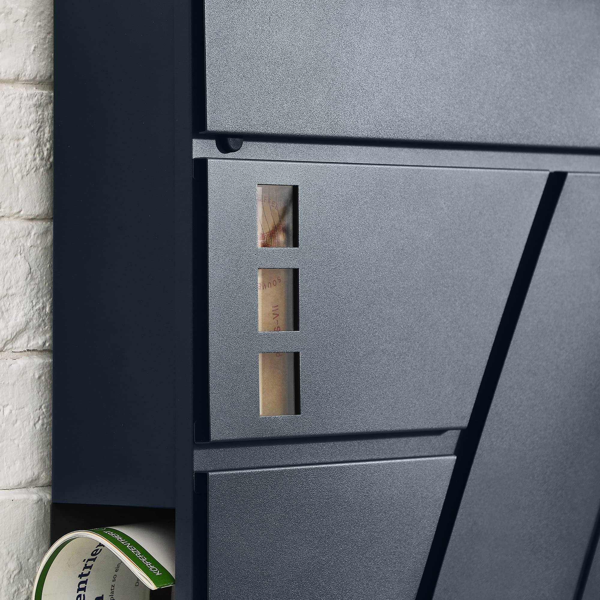 songmics-wandbriefkasten-mit-sichtfenster-und-zeitungsfach-anthrazit image 4