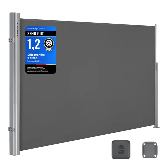 songmics-alu-seitenmarkise-200x400-cm-anthrazit-gsa204g01 image 1