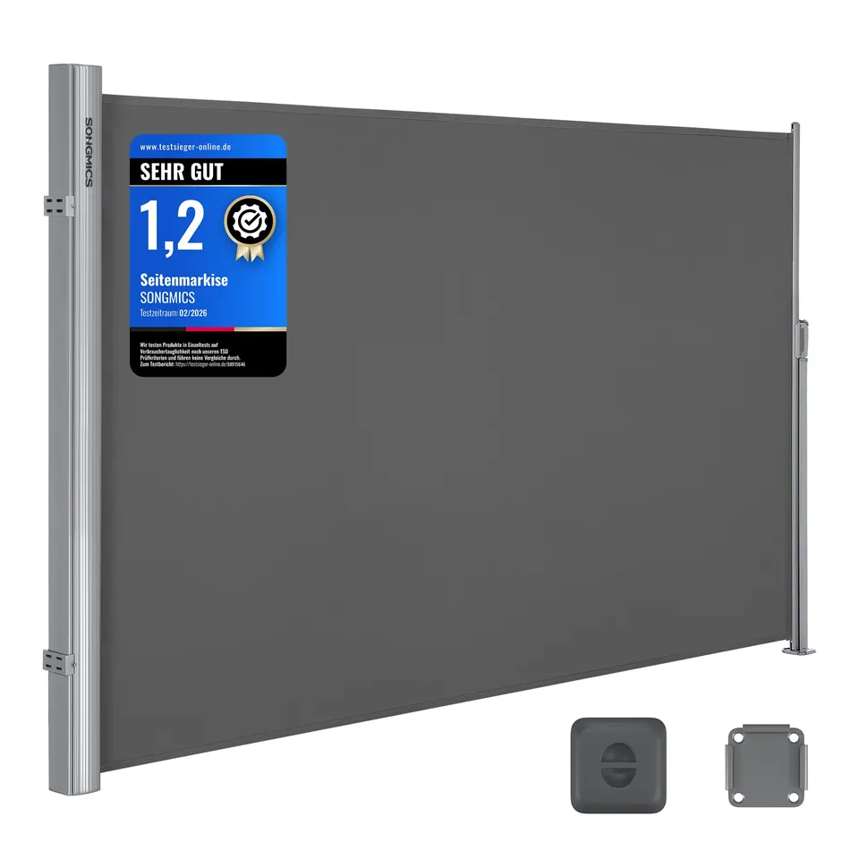 songmics-alu-seitenmarkise-200x400-cm-anthrazit-gsa204g01 image 1