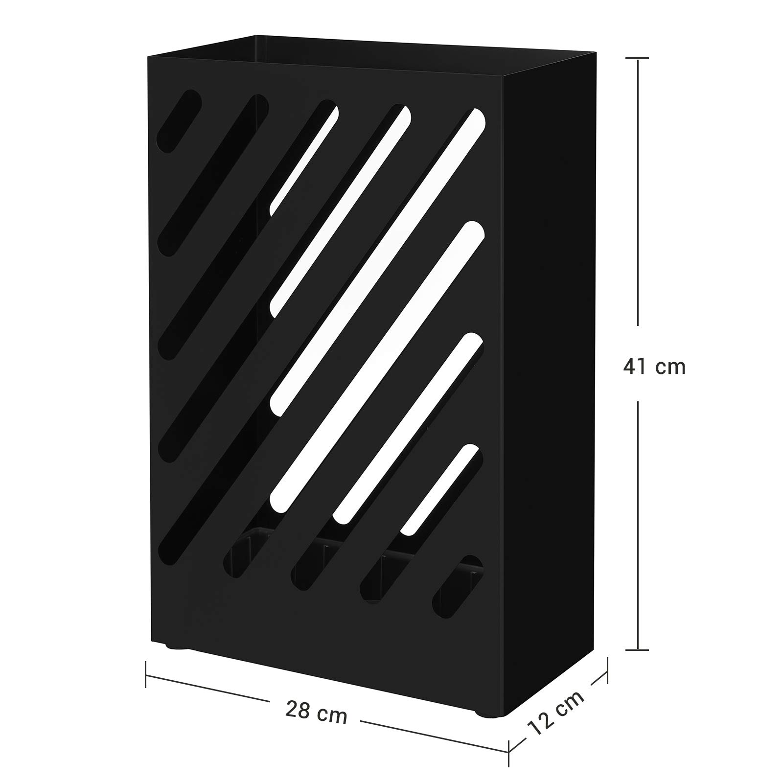 songmics-luc03bk-regenschirmst-nder-rechteckig-metall-schwarz image 5