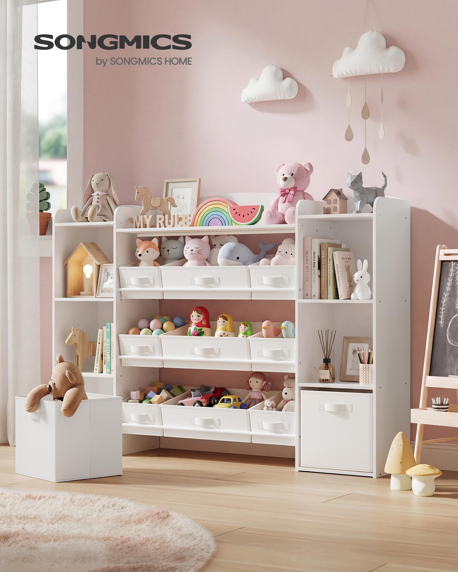 songmics-kinderregal-143-8-cm-mit-4-f-chern-und-11-boxen image 2