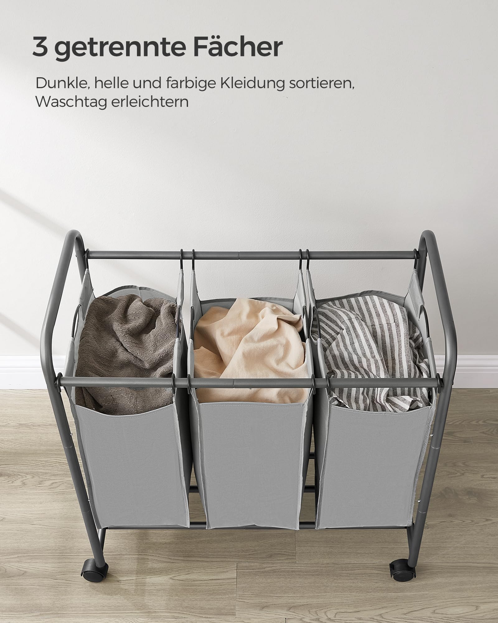 songmics-lsf003gs-w-schekorb-3-f-cher-mit-rollen-132-liter-grau image 4