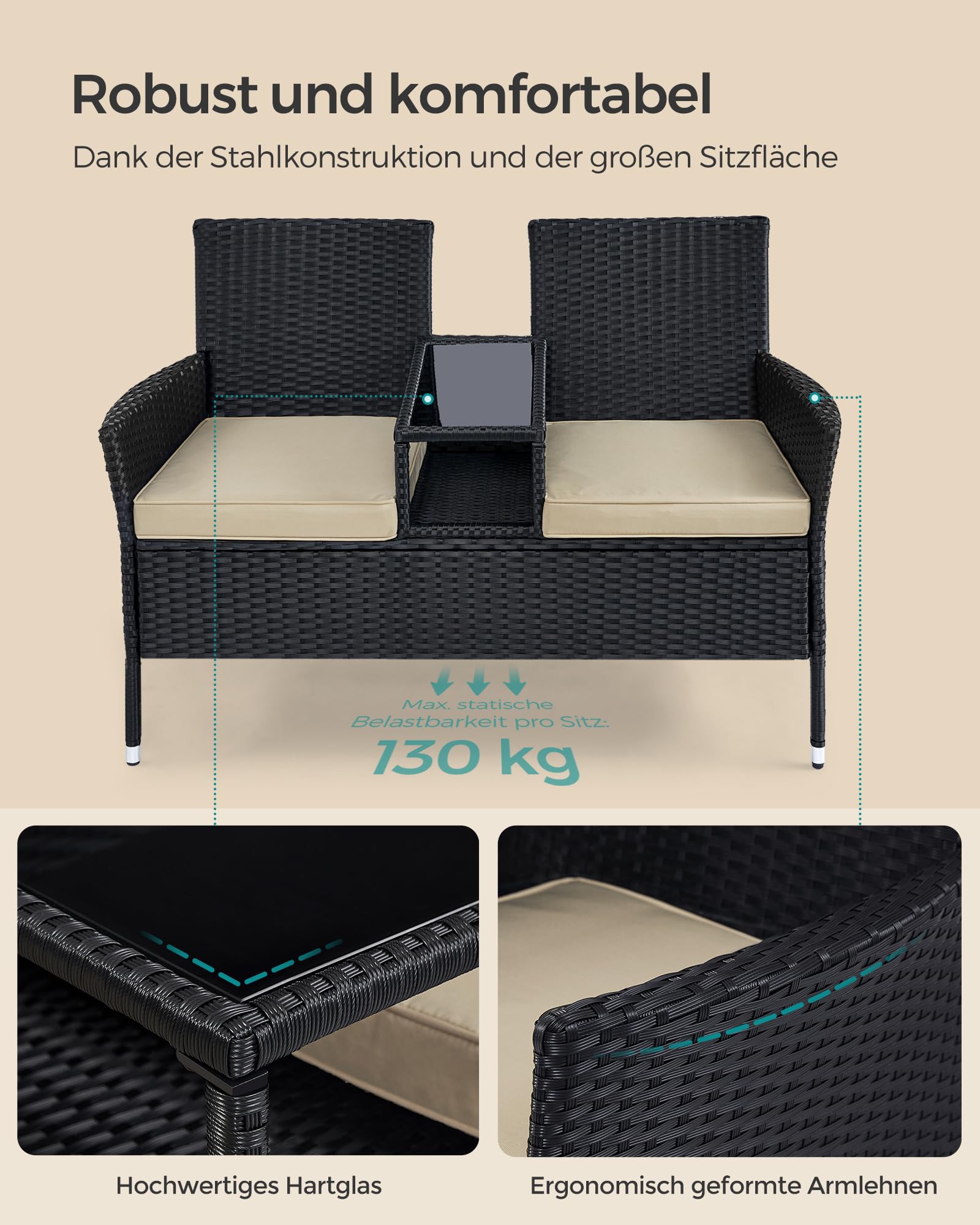 songmics-gartenbank-ggf022b02-2-in-1-sofa-mit-tisch-schwarz-taupe image 6
