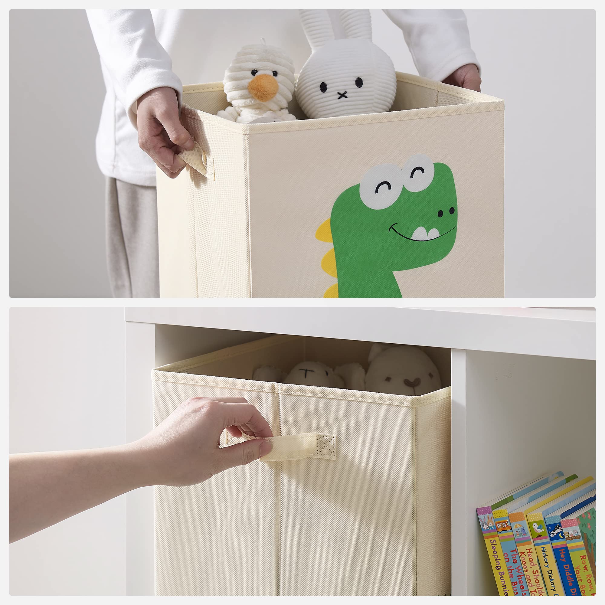 songmics-aufbewahrungsbox-rfb704w03-3er-set-stoffbox-30-x-30-x-30-cm-dinosaurier image 8
