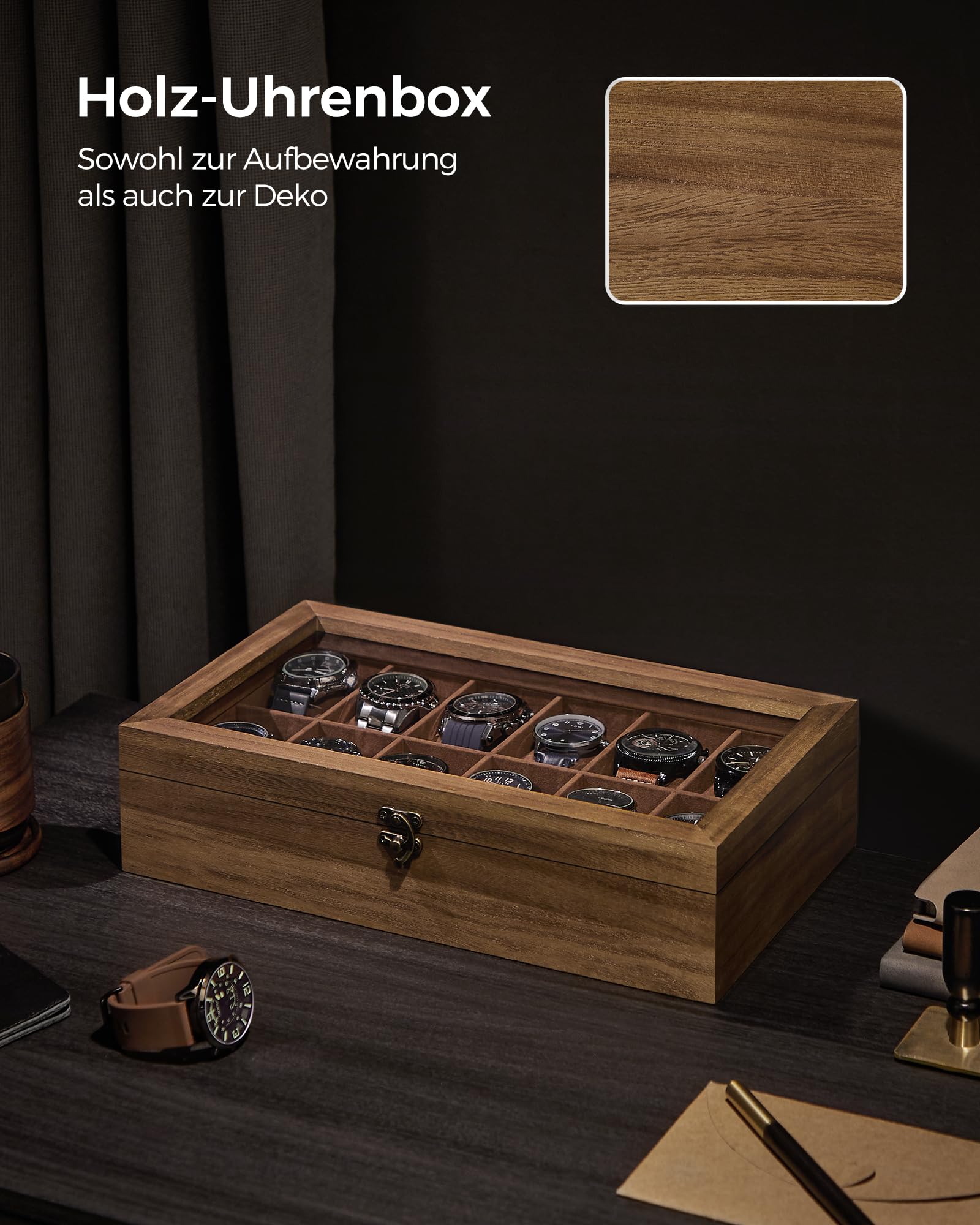 songmics-uhrenbox-12-f-cher-massivholz-mit-glasdeckel image 6