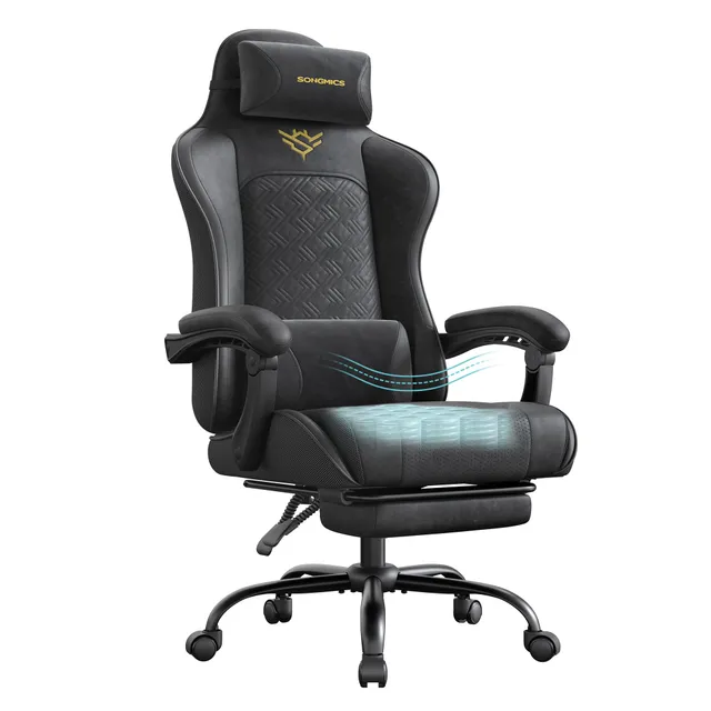 songmics-gaming-stuhl-obg079b01-tintenschwarz-ergonomischer-b-rostuhl-mit-fu-st- image 1