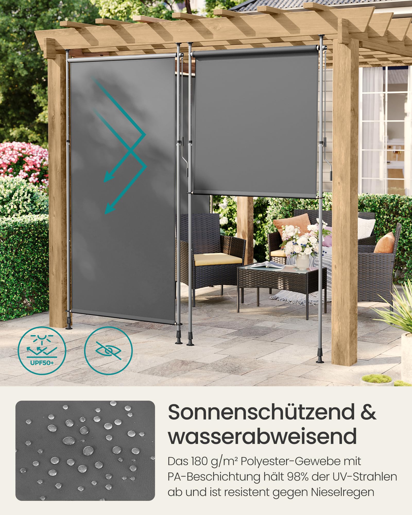 songmics-senkrechtmarkise-150x220-300cm-anthrazitgrau-upf50 image 3