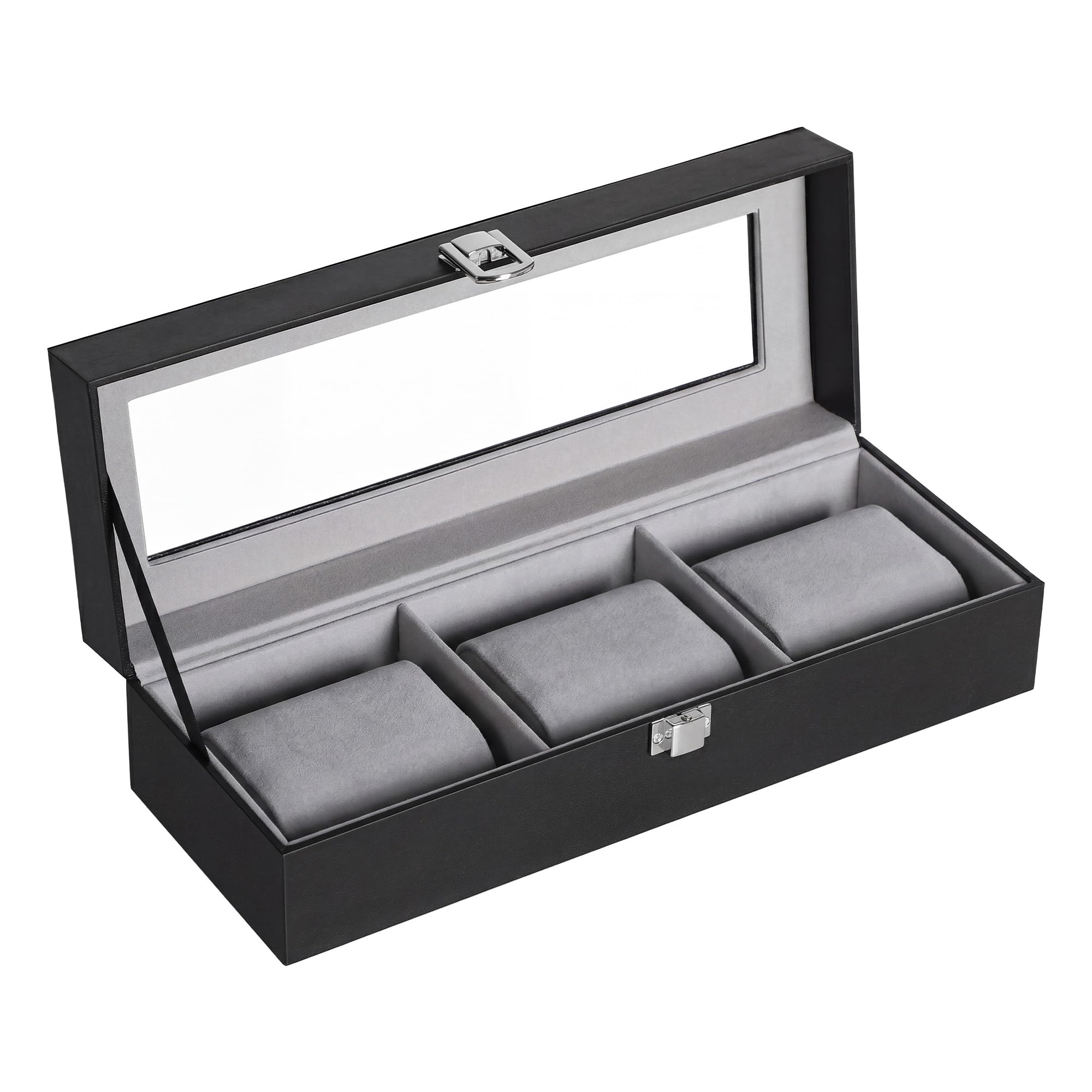songmics-uhrenbox-jwb039b201-mit-3-f-chern-glasdeckel image 1