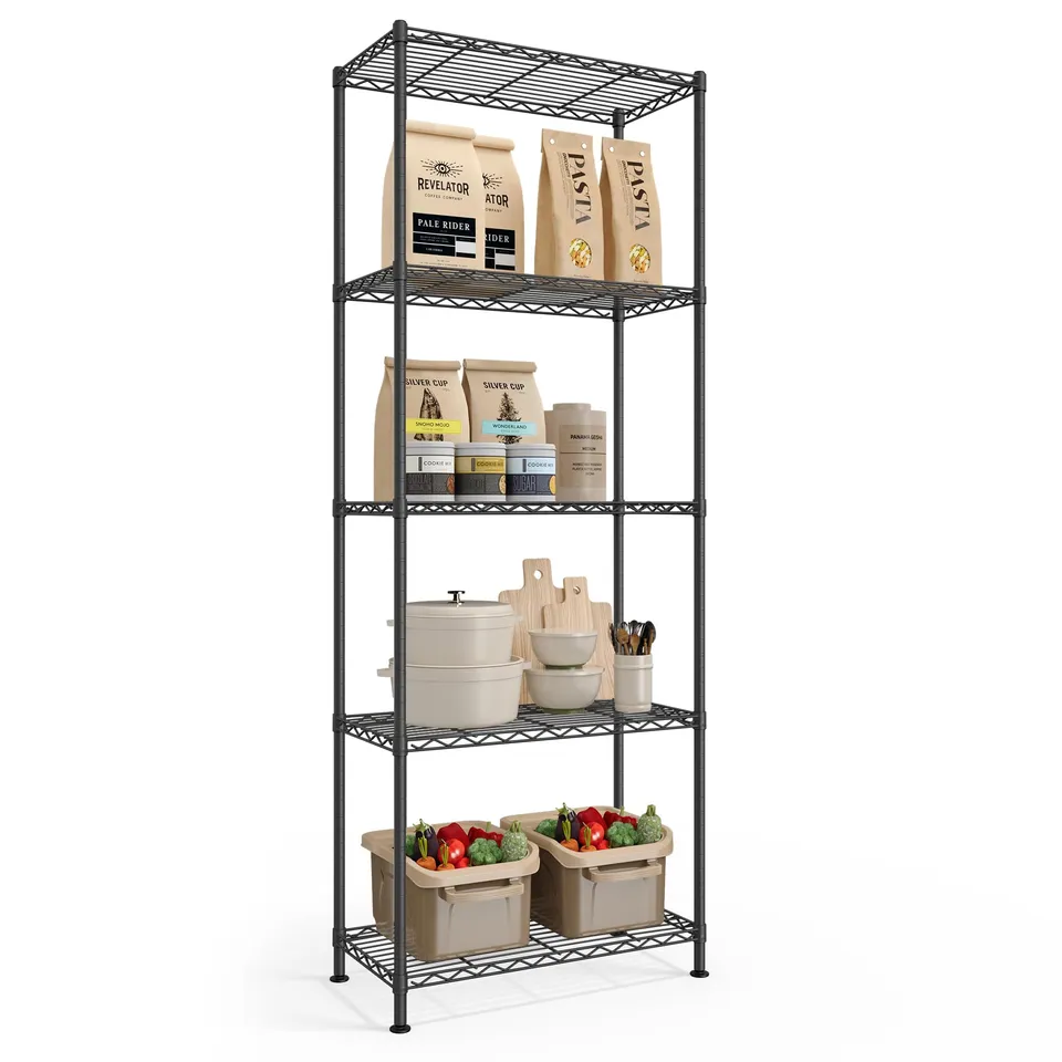 songmics-metallregal-5-ebenen-30-x-60-x-161-cm-tintenschwarz image 1