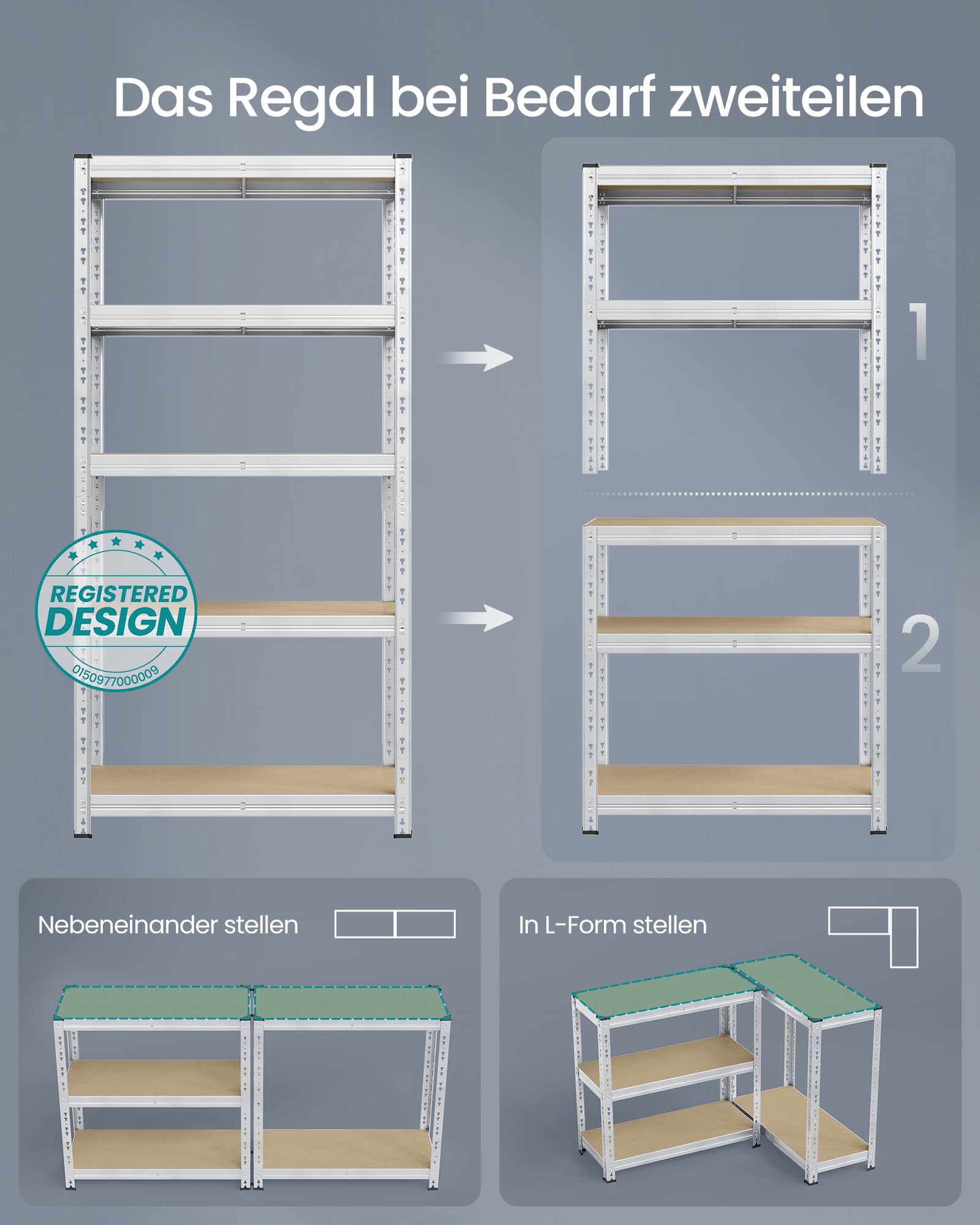 songmics-schwerlastregal-glr455e01-2er-set-40x90x180-cm-silbern-bis-875-kg image 6
