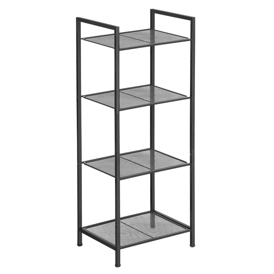 songmics-bsc034b01-standregal-metall-mit-4-ebenen-verstellbar-schwarz-38x30x96-c image 1